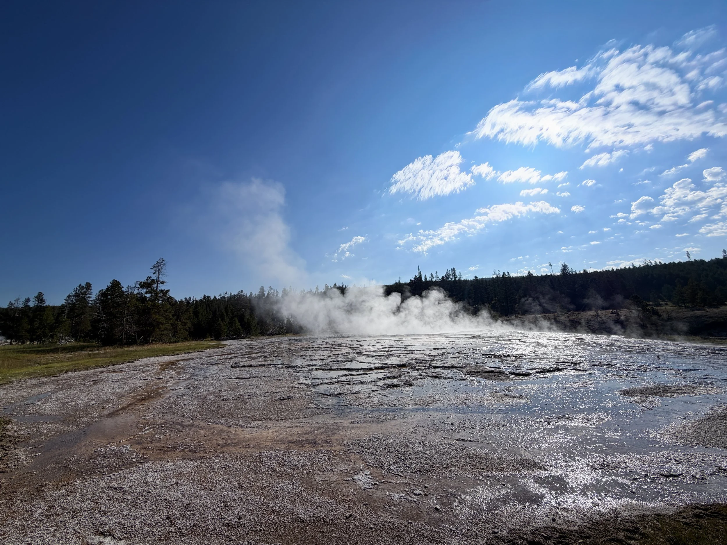 Oblong Geyser Yellowstone National Park Wyoming
