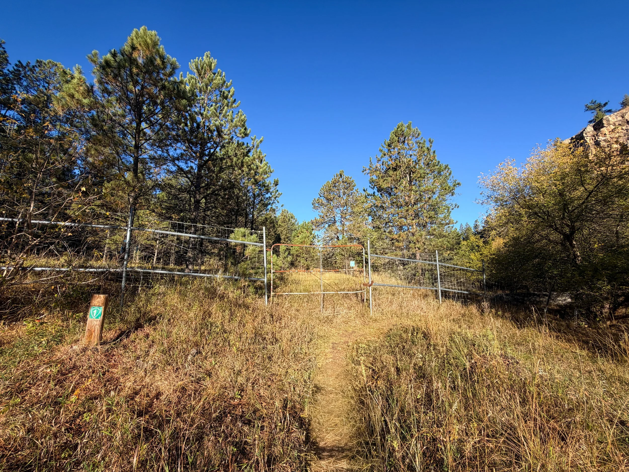 End of Cold Brook Canyon Trail Wind Cave National Park South Dakota