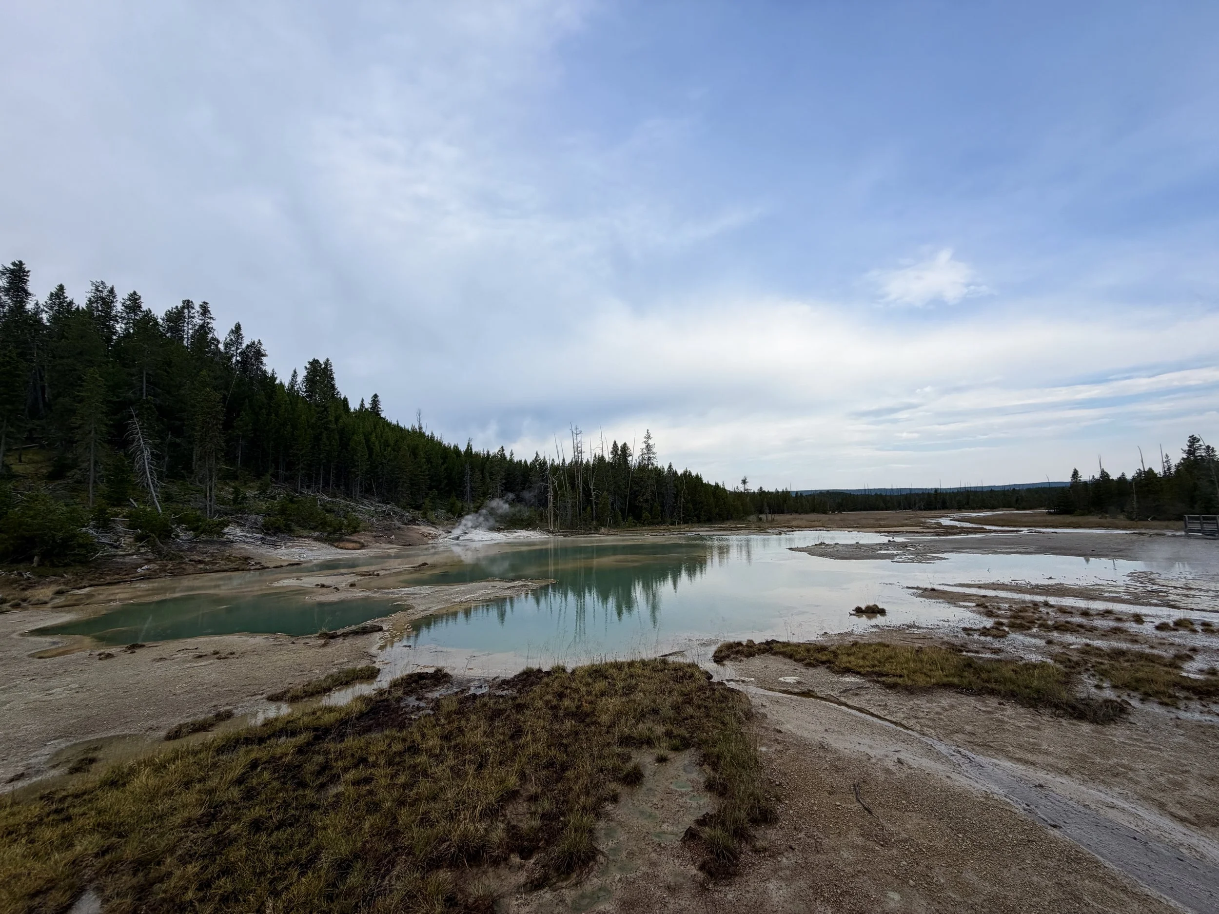 Crackling Lake Norris Geyser Basin Trail Yellowstone National Park Wyoming