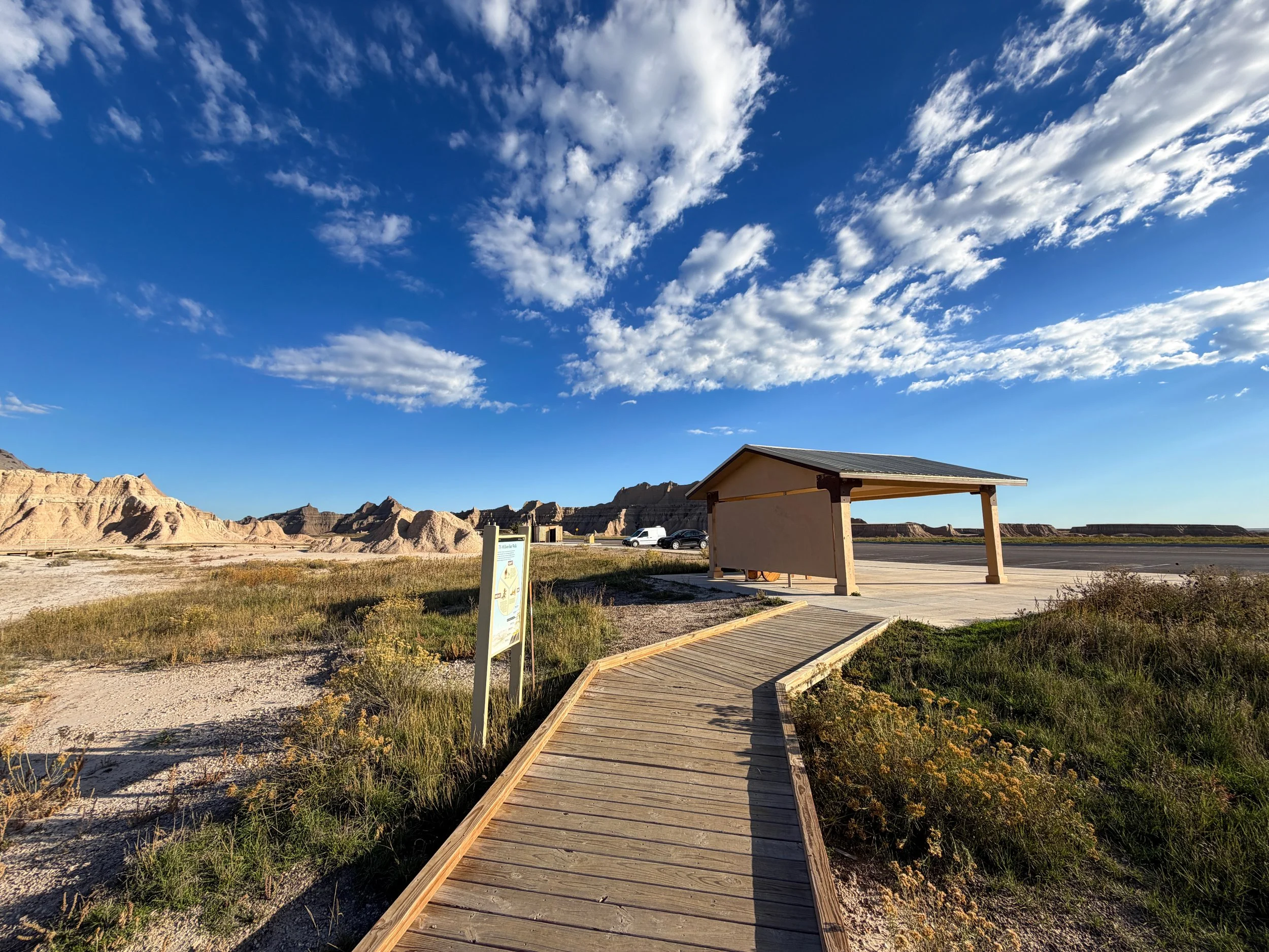 Fossil Exhibit National Recreation Trailhead Badlands National Park South Dakota