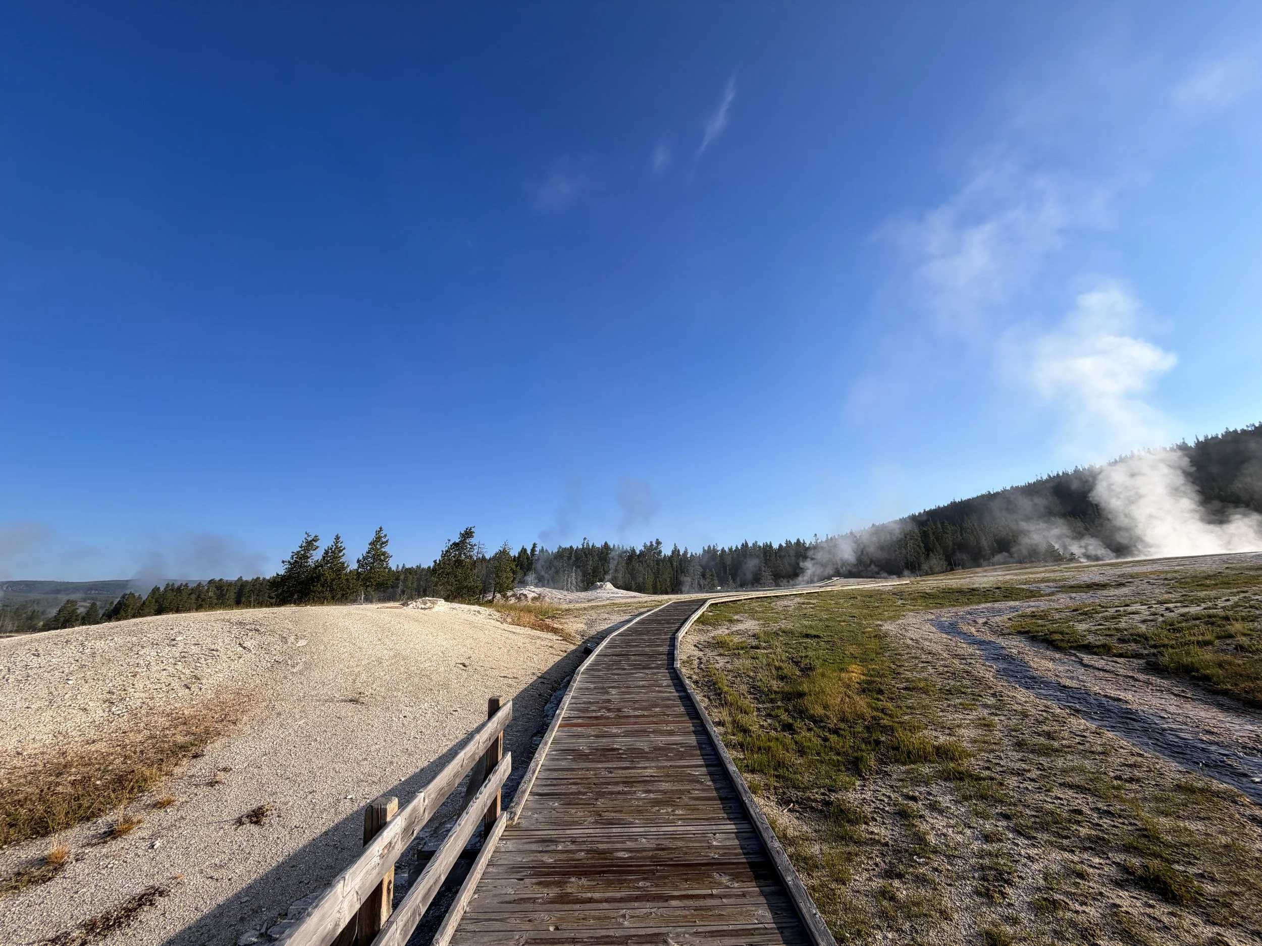 Upper Geyser Hill Trail Yellowstone National Park Wyoming