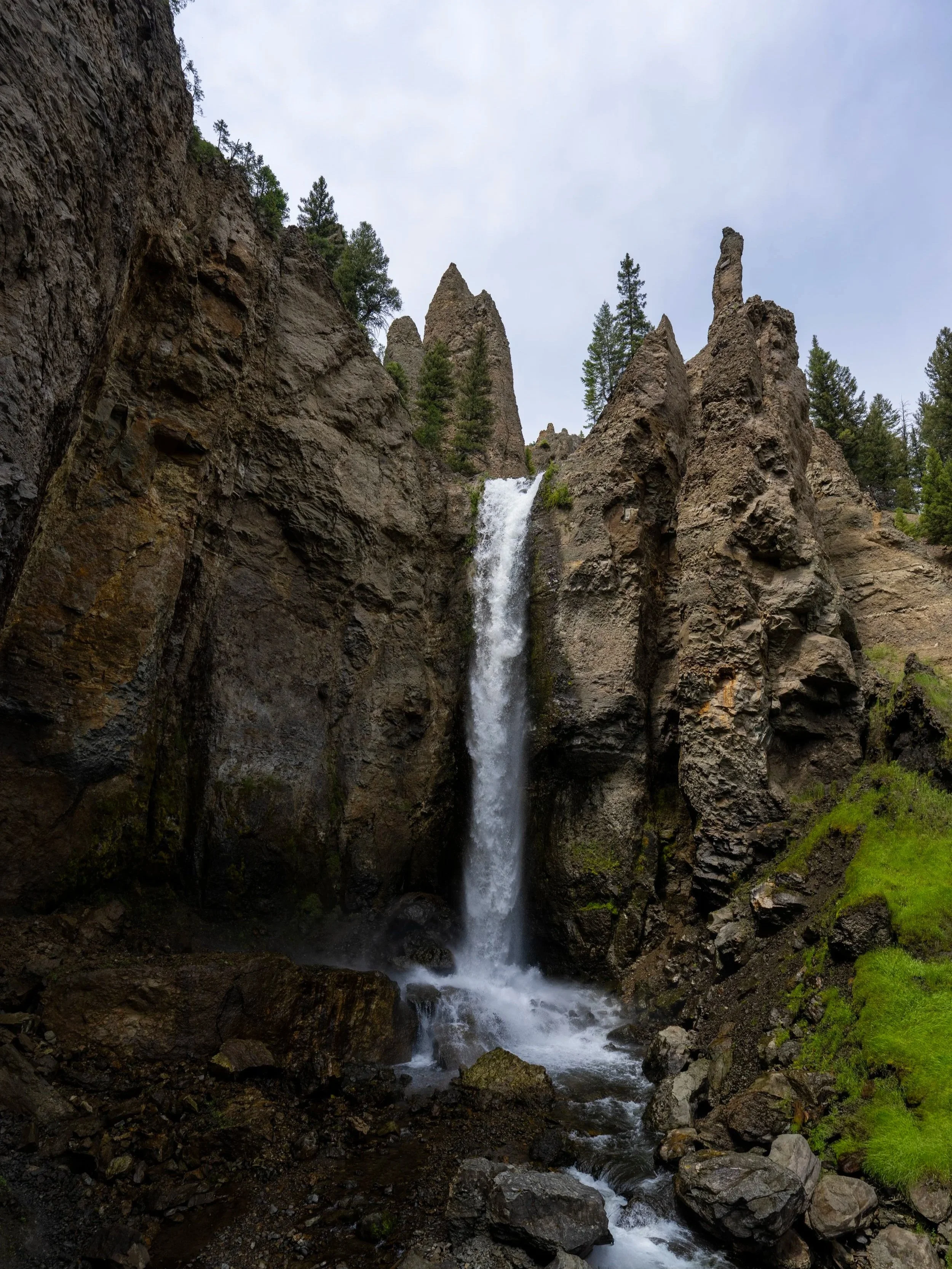 Bottom of Tower Falls Yellowstone National Park Wyoming