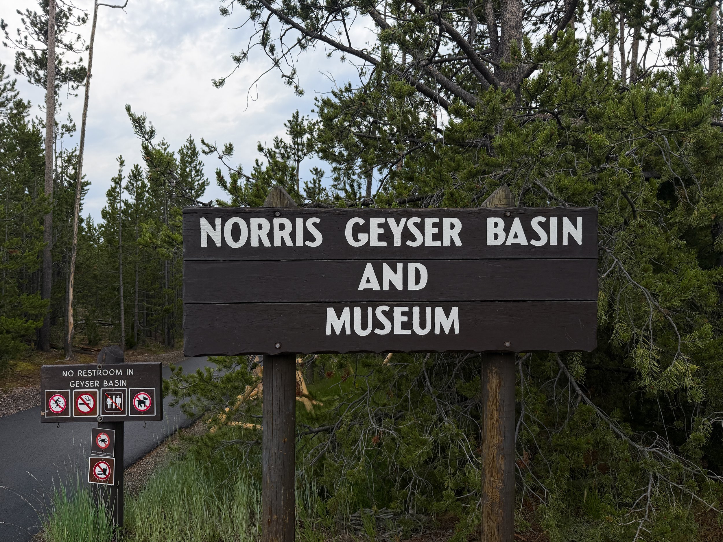 Norris Geyser Basin Trailhead Yellowstone National Park Wyoming