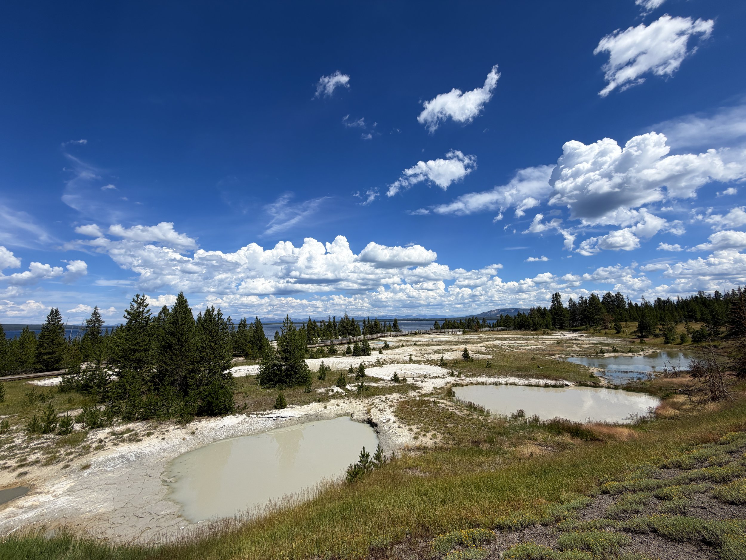 Painted Pool West Thumb Geyser Basin Trail Yellowstone National Park Wyoming
