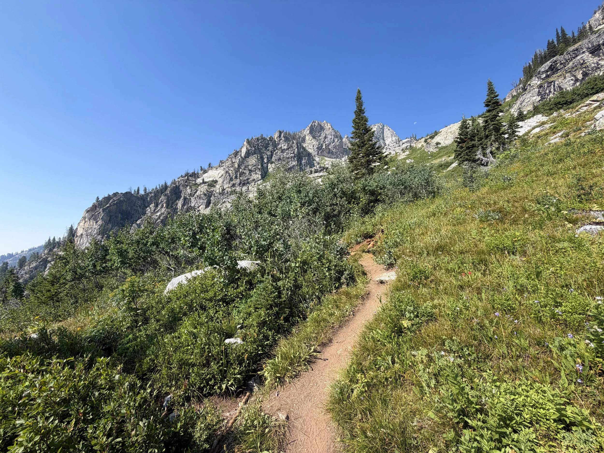 Lake of the Crags Trail via String Lake Grand Teton National Park Wyoming