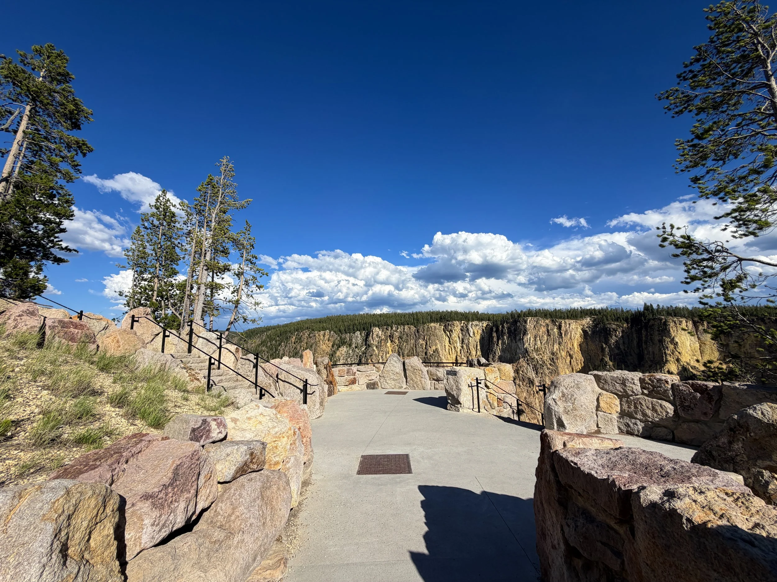 Inspiration Point North Rim Trail Yellowstone National Park Wyoming