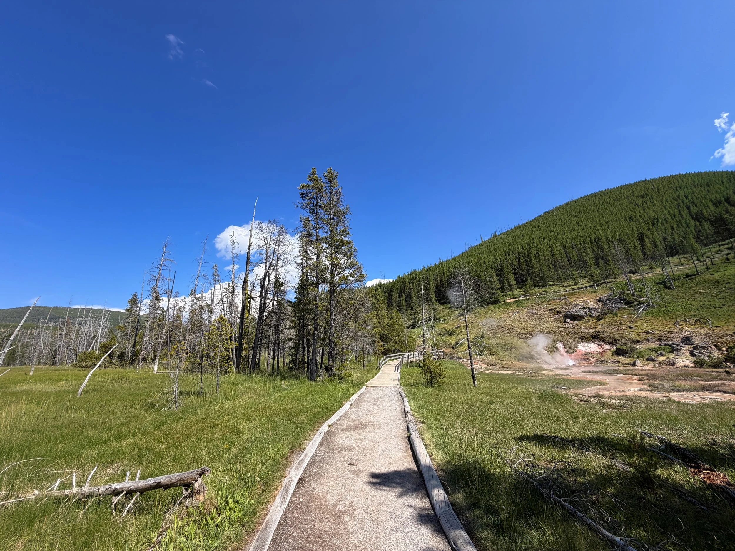 Artists Paintpots Hike Yellowstone National Park Wyoming