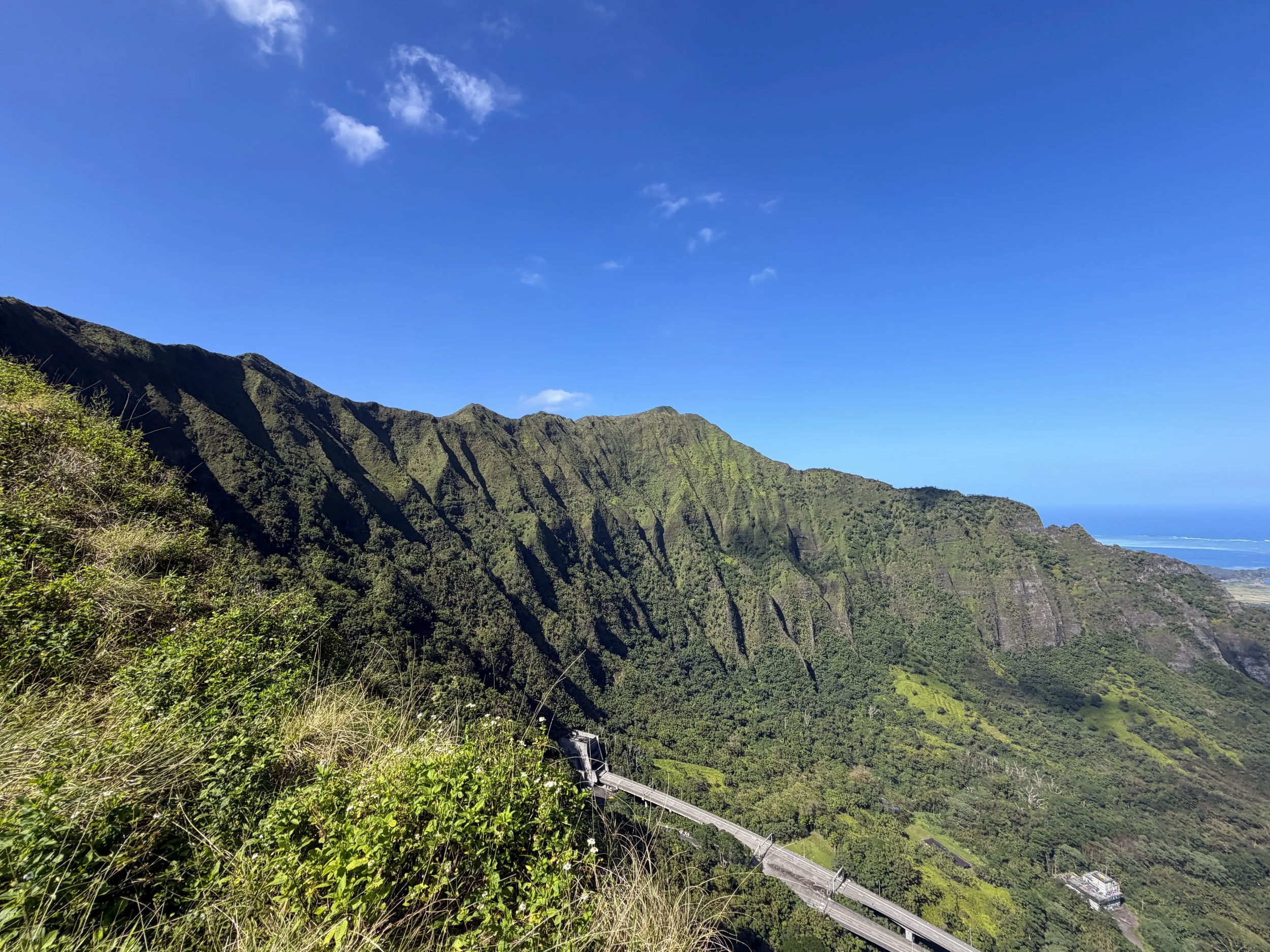 End of Kulanaahane Trail Moanalua Saddle Oahu Hawaii