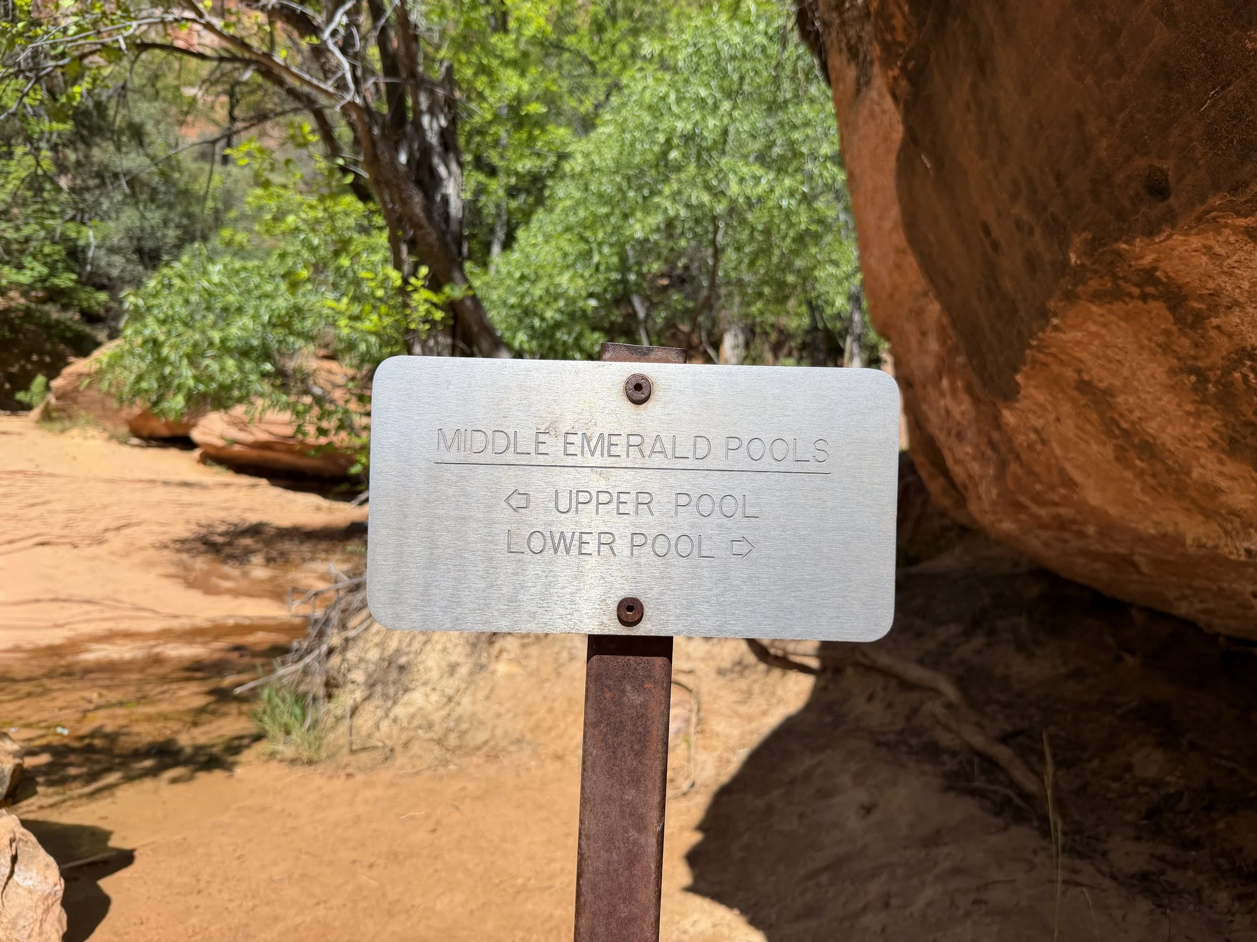 Middle Emerald Pools Trail Zion National Park Utah