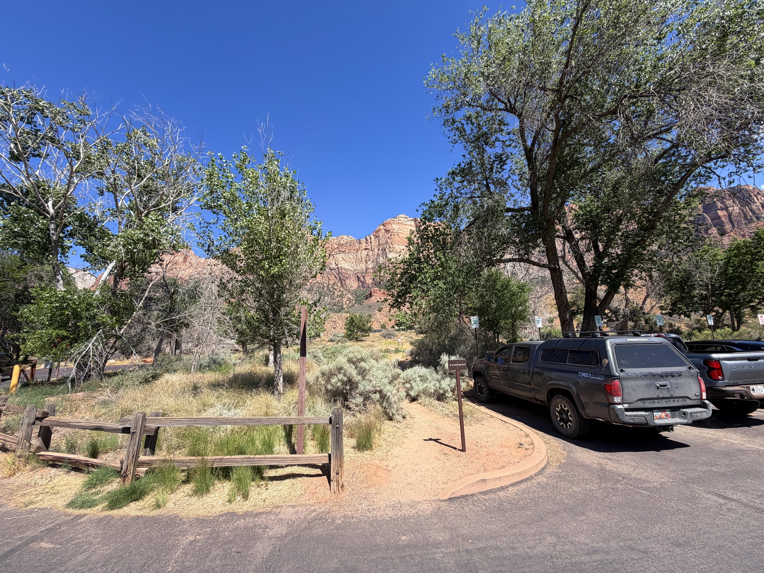 Archaeology Trailhead Zion National Park Utah