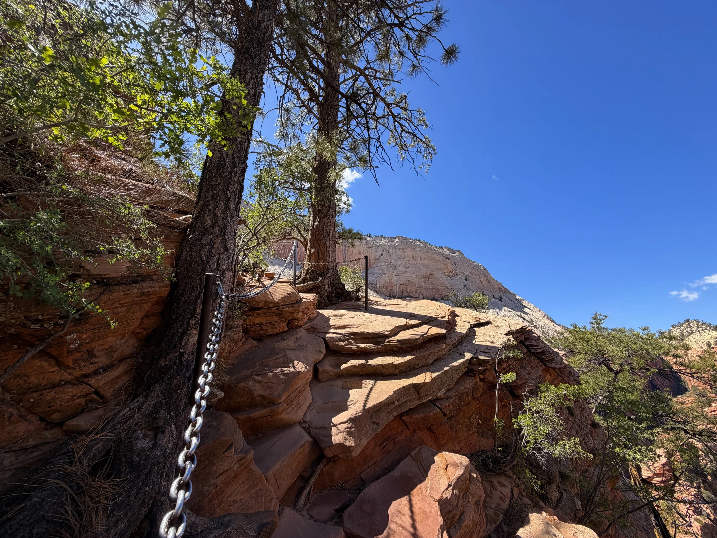 Angels Landing Hike Chains Zion National Park Utah