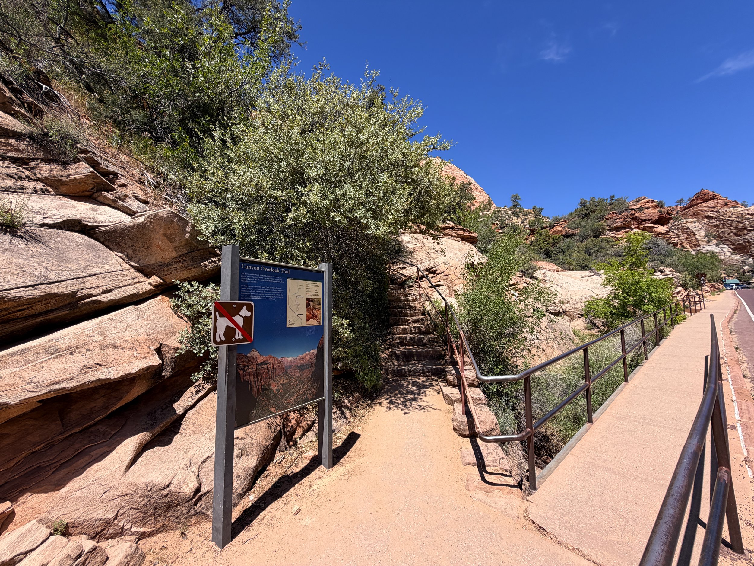 Canyon Overlook Trailhead Zion National Park Utah