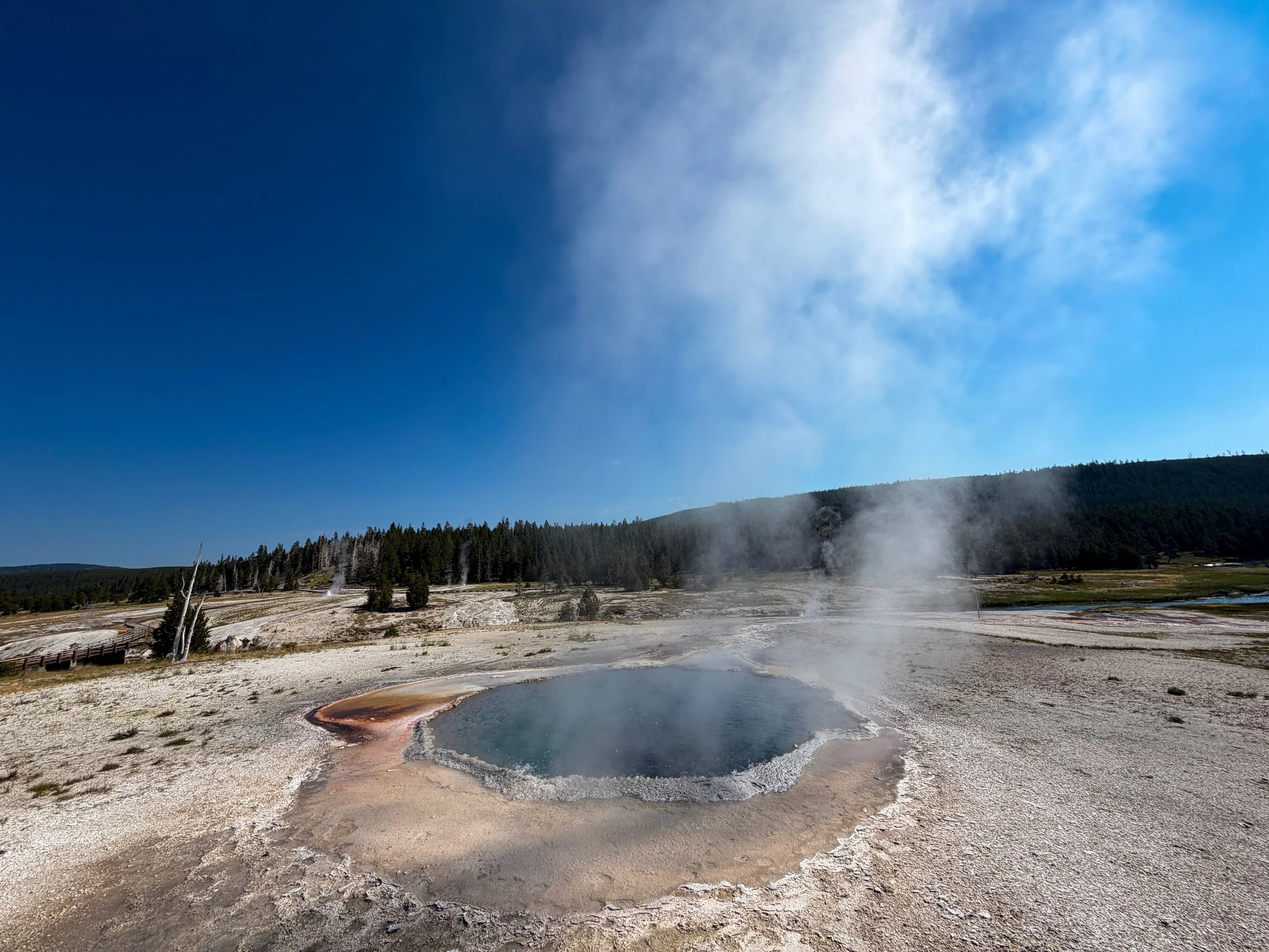 Crested Pool Yellowstone National Park Wyoming