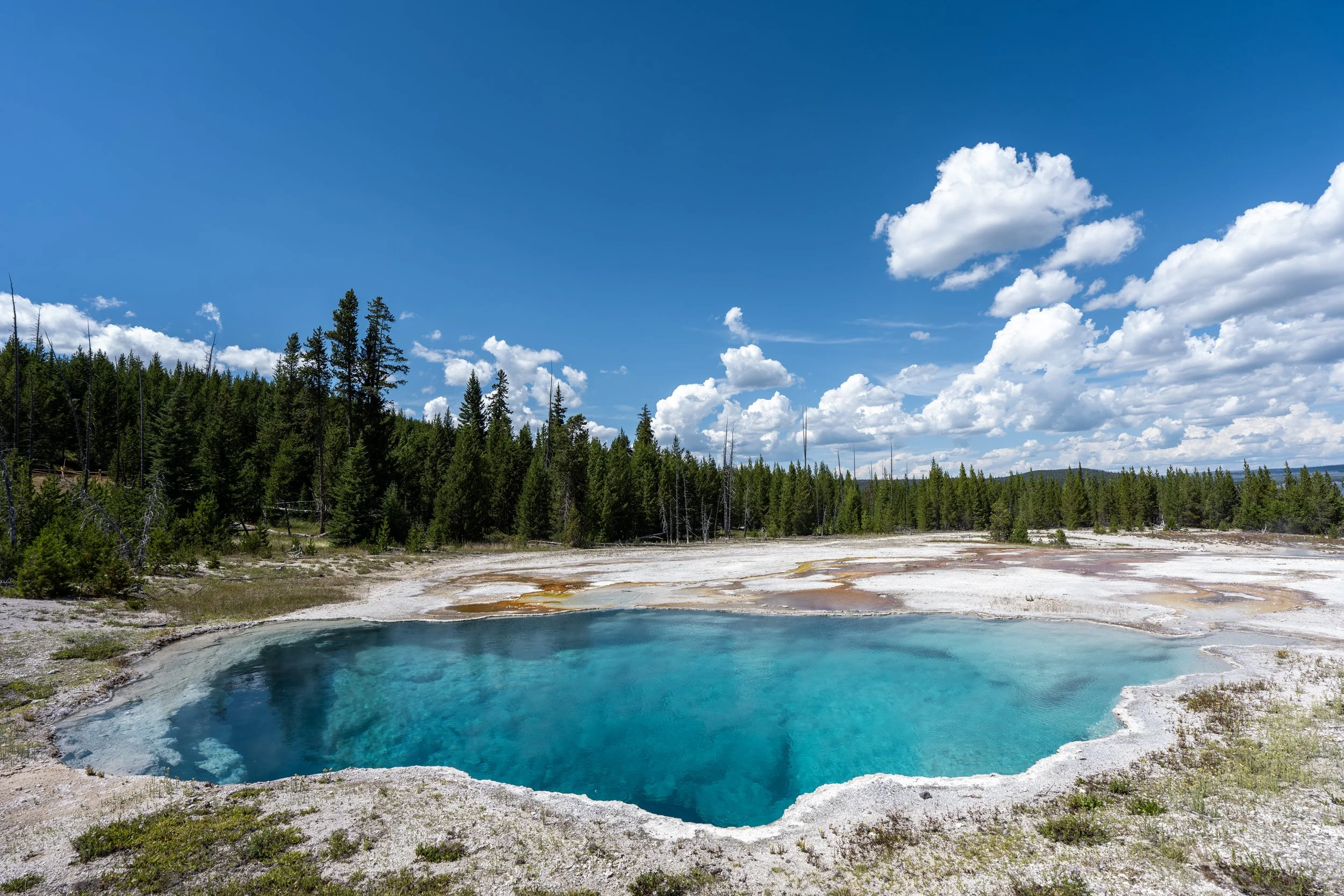 Abyss Pool West Thumb Geyser Basin Trail Yellowstone National Park Wyoming
