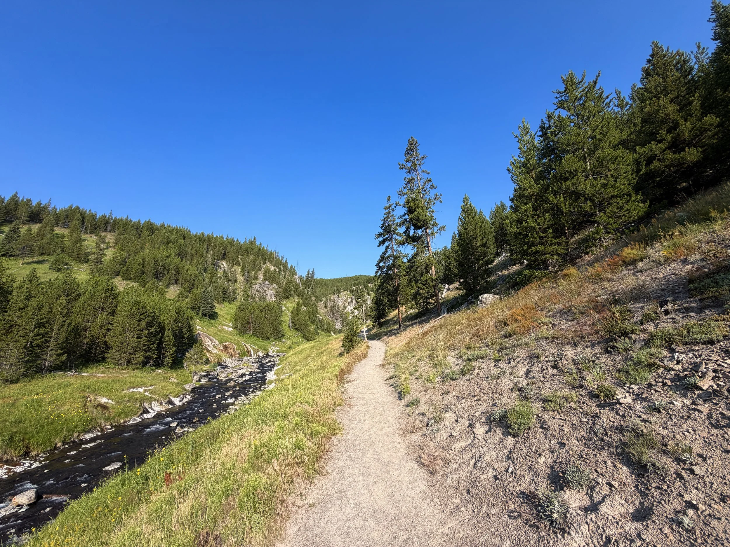 Mystic Falls Loop Hike Yellowstone National Park Wyoming