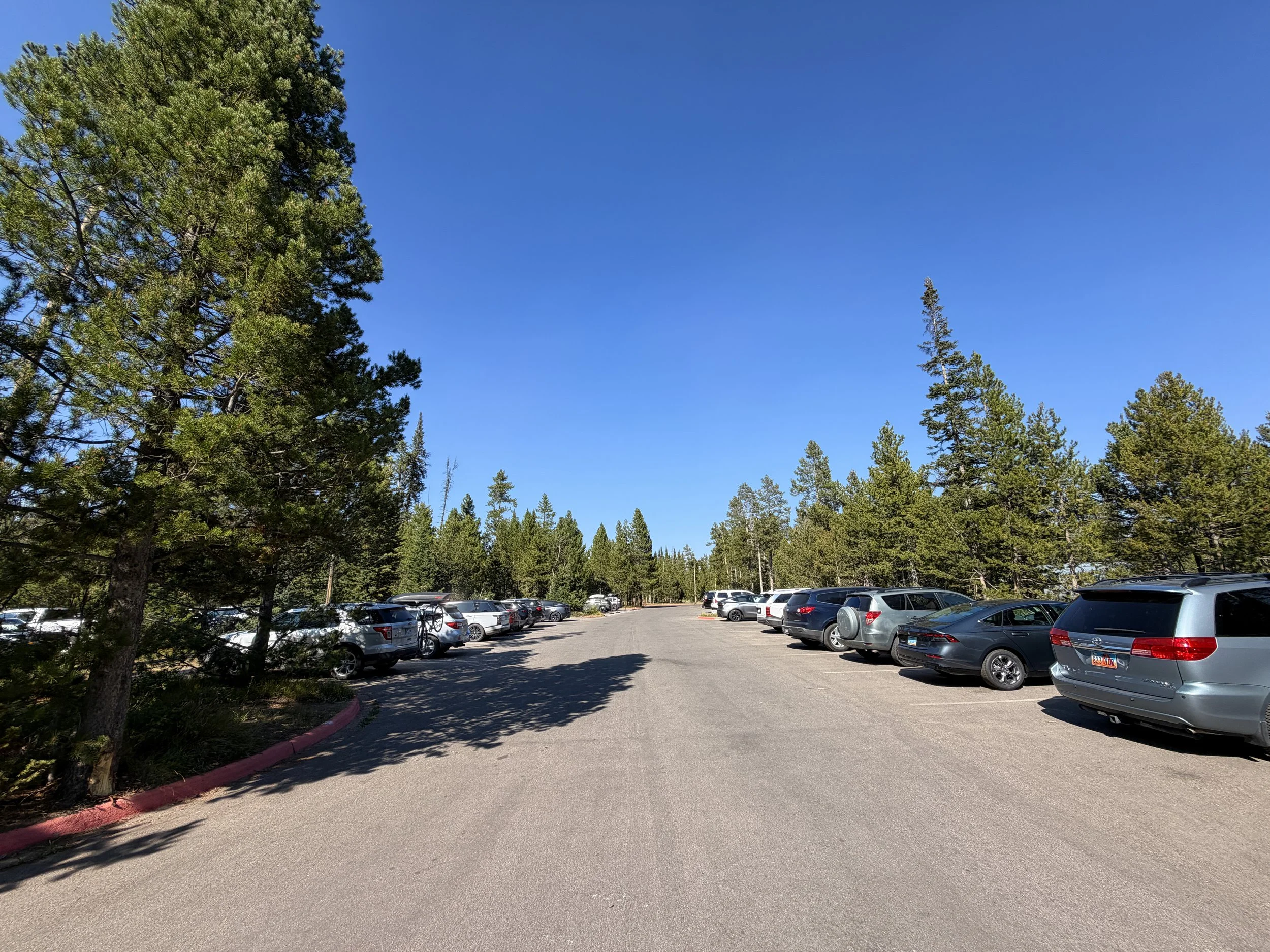 String Lake Loop Trailhead Parking Grand Teton National Park Wyoming