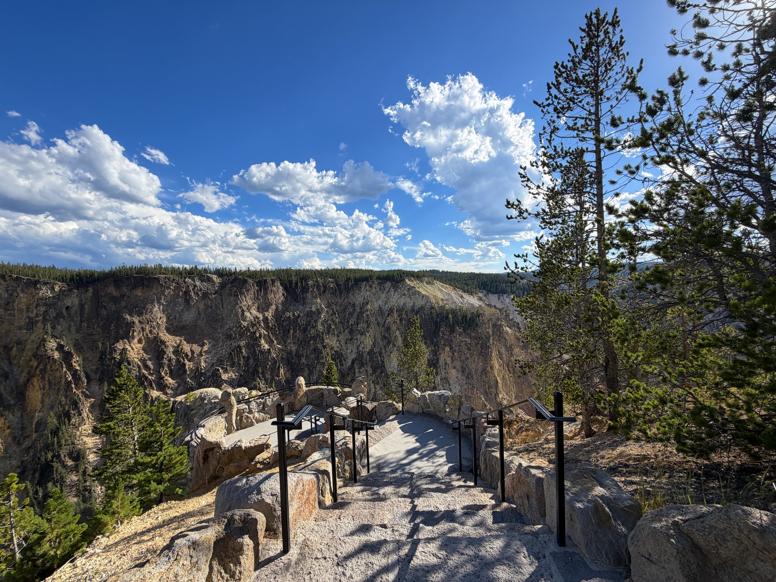 Inspiration Point North Rim Trail Yellowstone National Park Wyoming