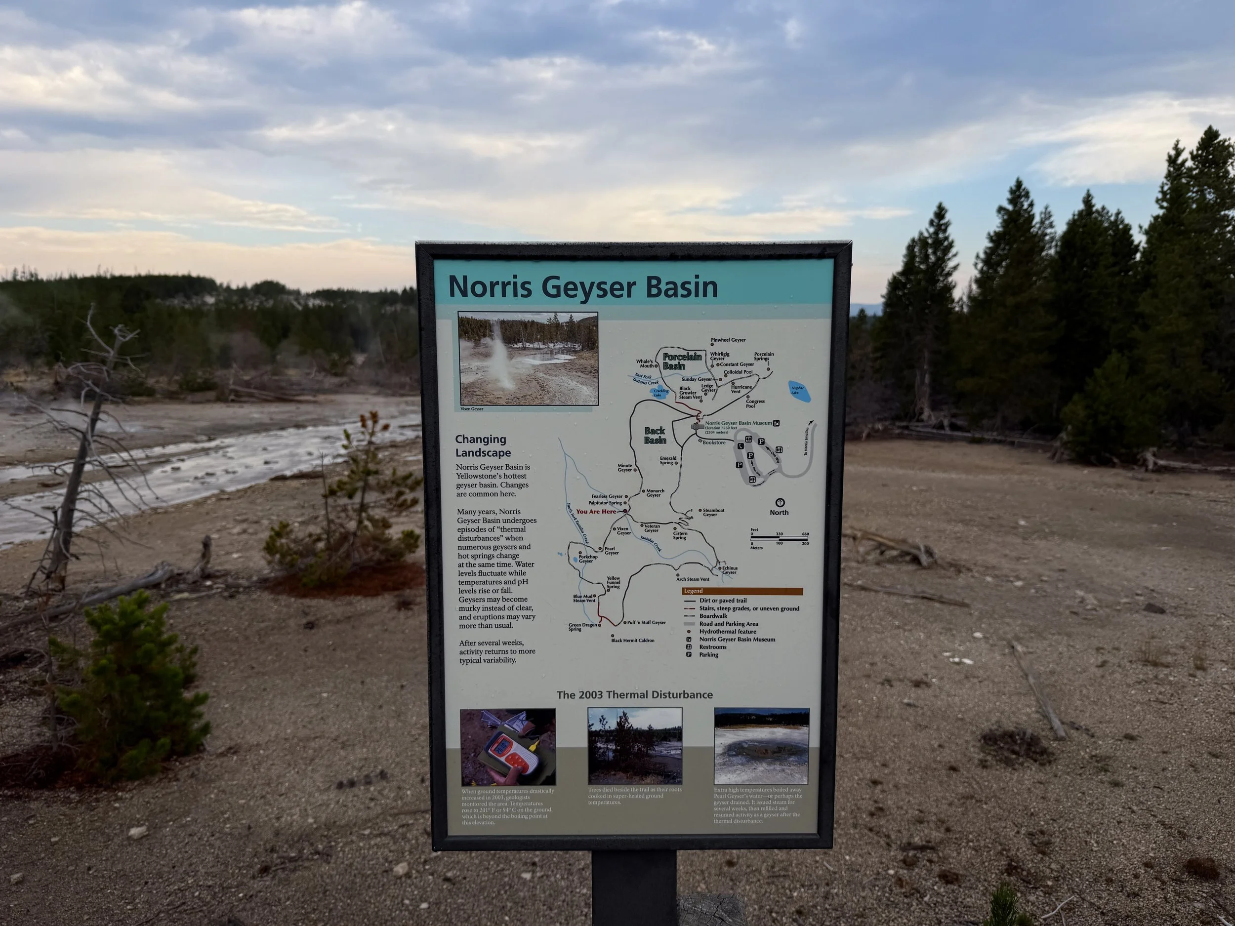 Norris Geyser Basin Trail Yellowstone National Park Wyoming