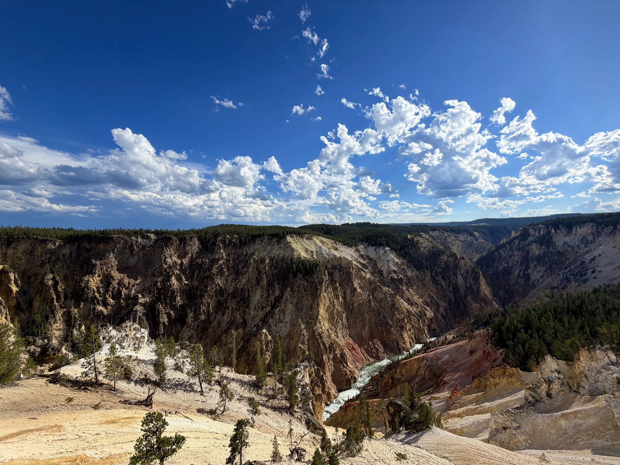 North Rim Trail Yellowstone National Park Wyoming