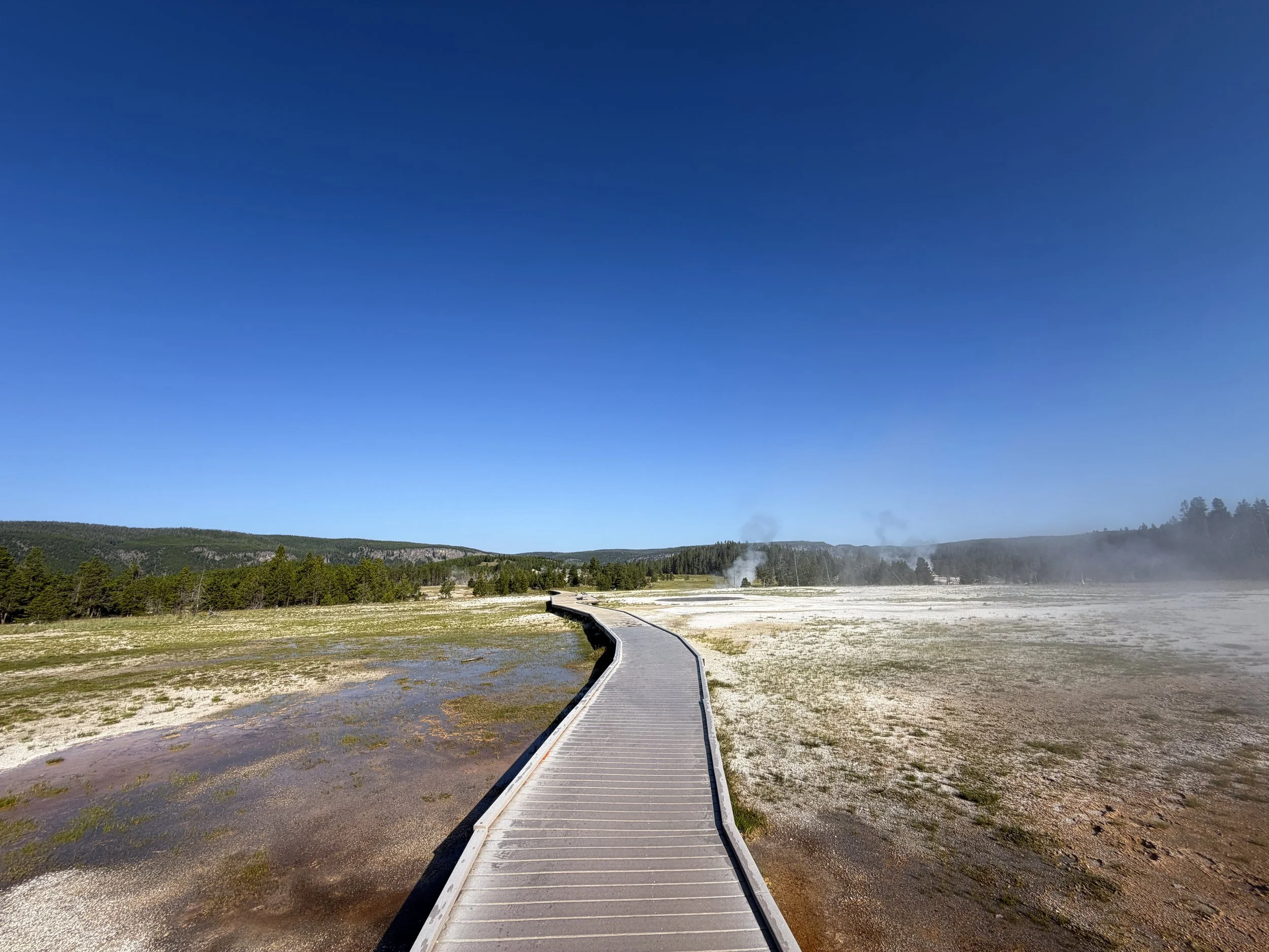 Upper Geyser Basin Hike Yellowstone National Park Wyoming