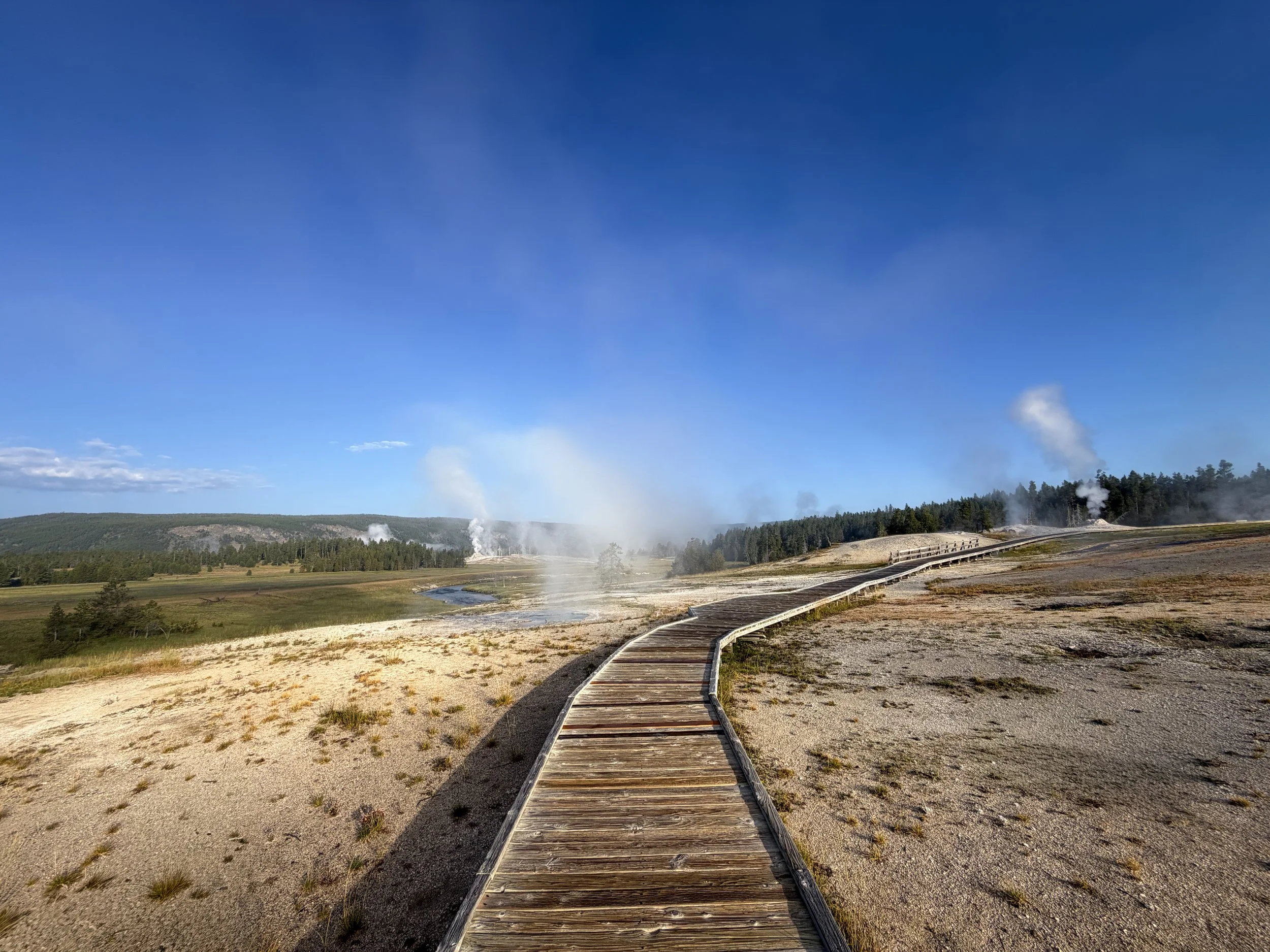 Upper Geyser Hill Trail Yellowstone National Park Wyoming
