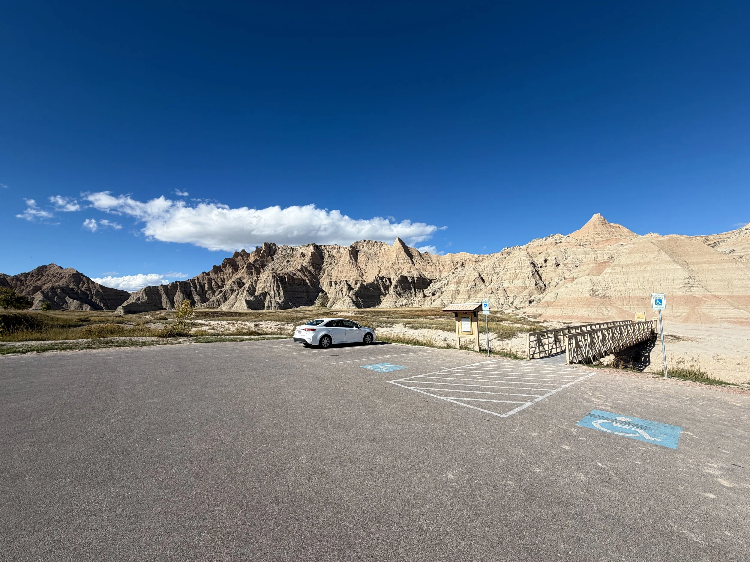 Saddle Pass Trailhead Parking Badlands National Park South Dakota
