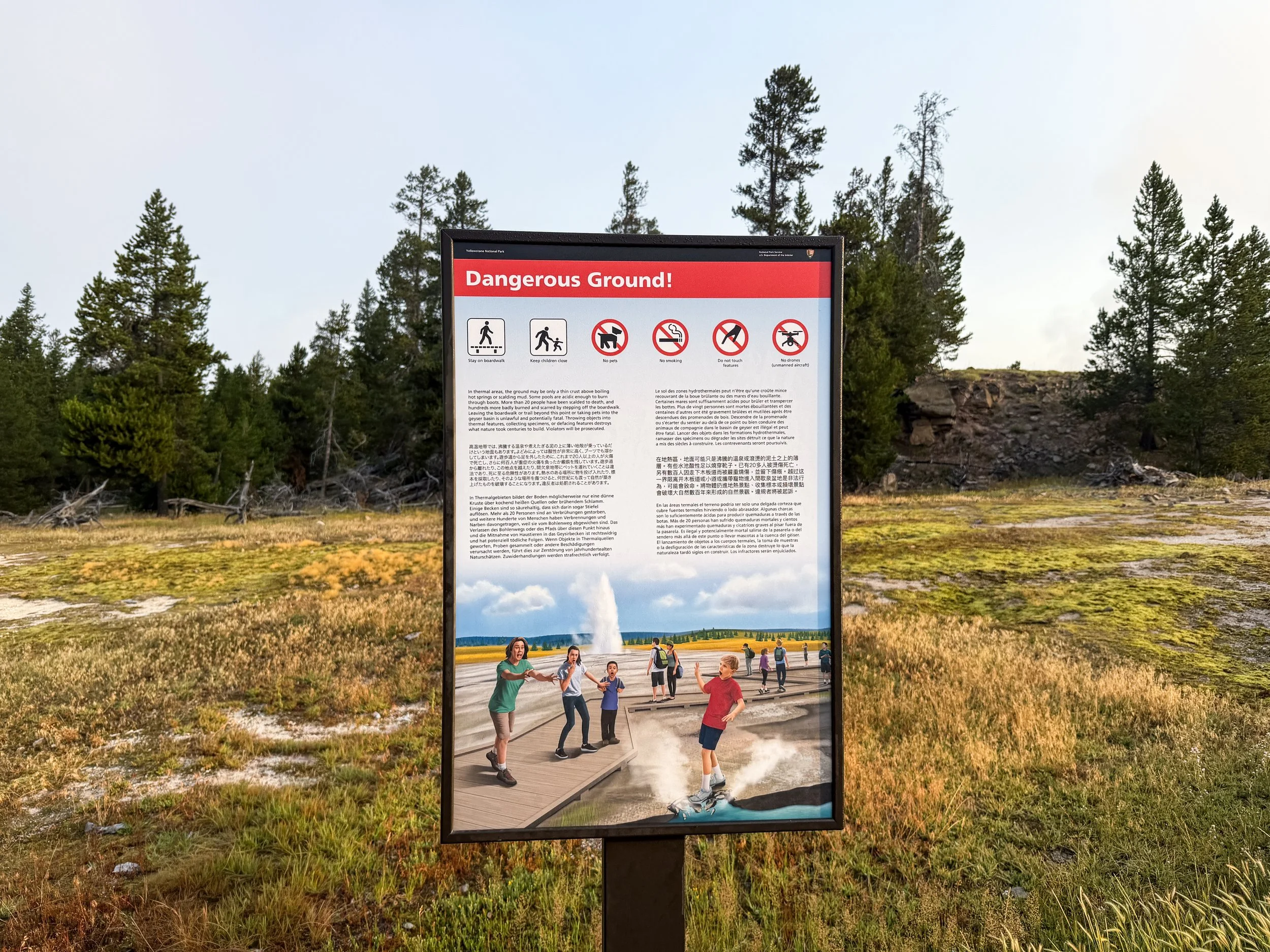 Fountain Paint Pot Trail Yellowstone National Park Wyoming