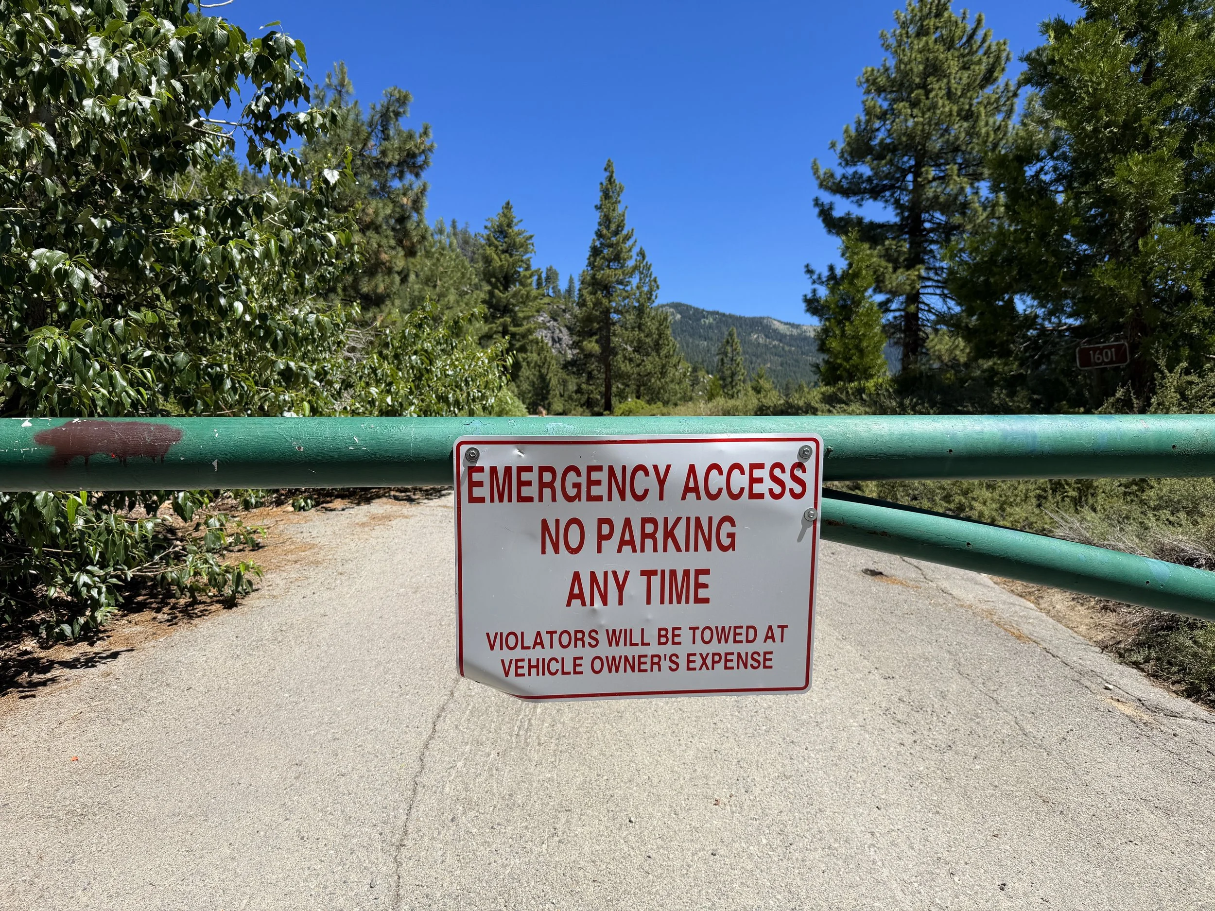 Stateline Lookout Trailhead Lake Tahoe Nevada