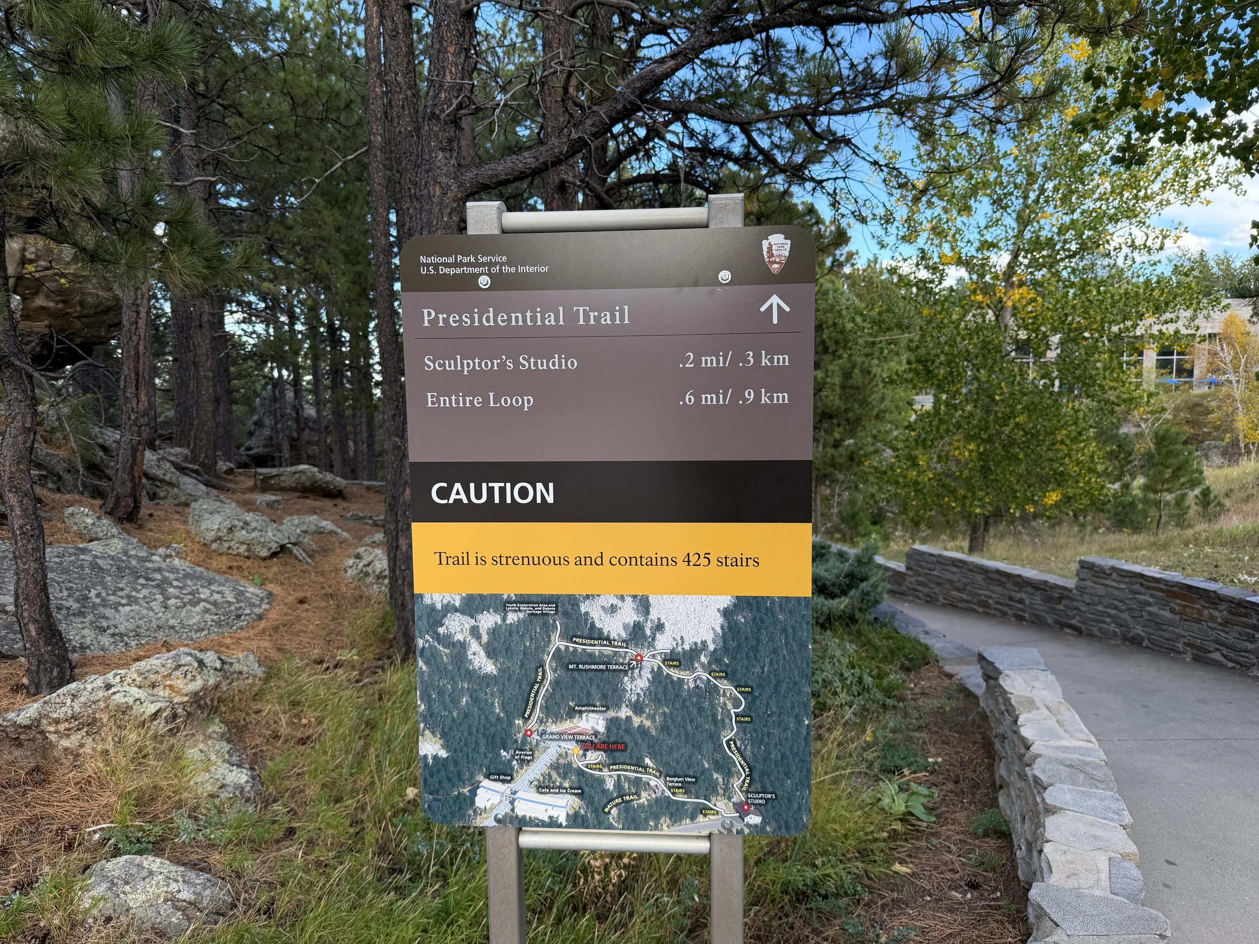 Presidential Trailhead Mount Rushmore National Memorial Black Hills South Dakota