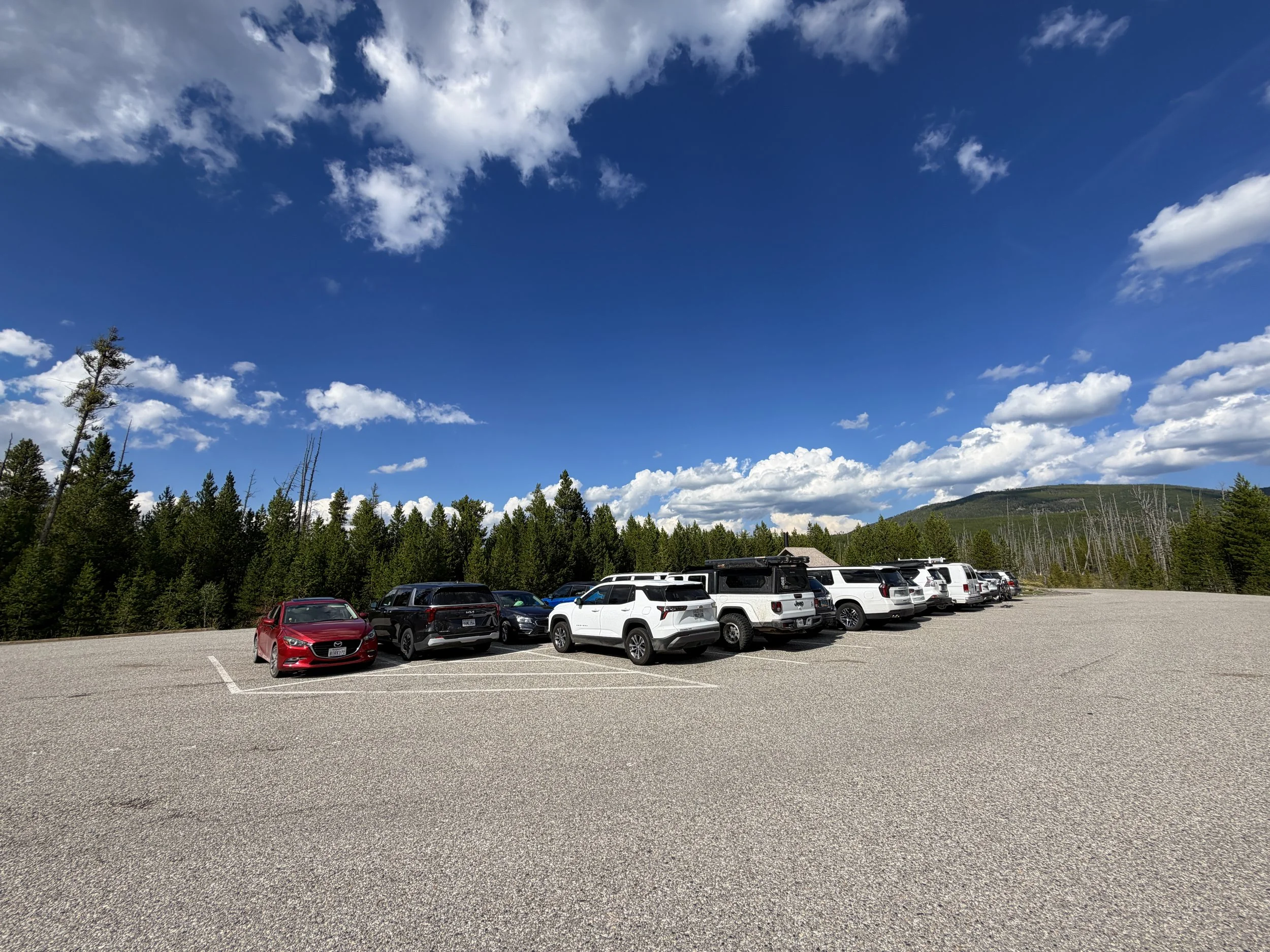 Artists Paintpots Trailhead Parking Yellowstone National Park Wyoming