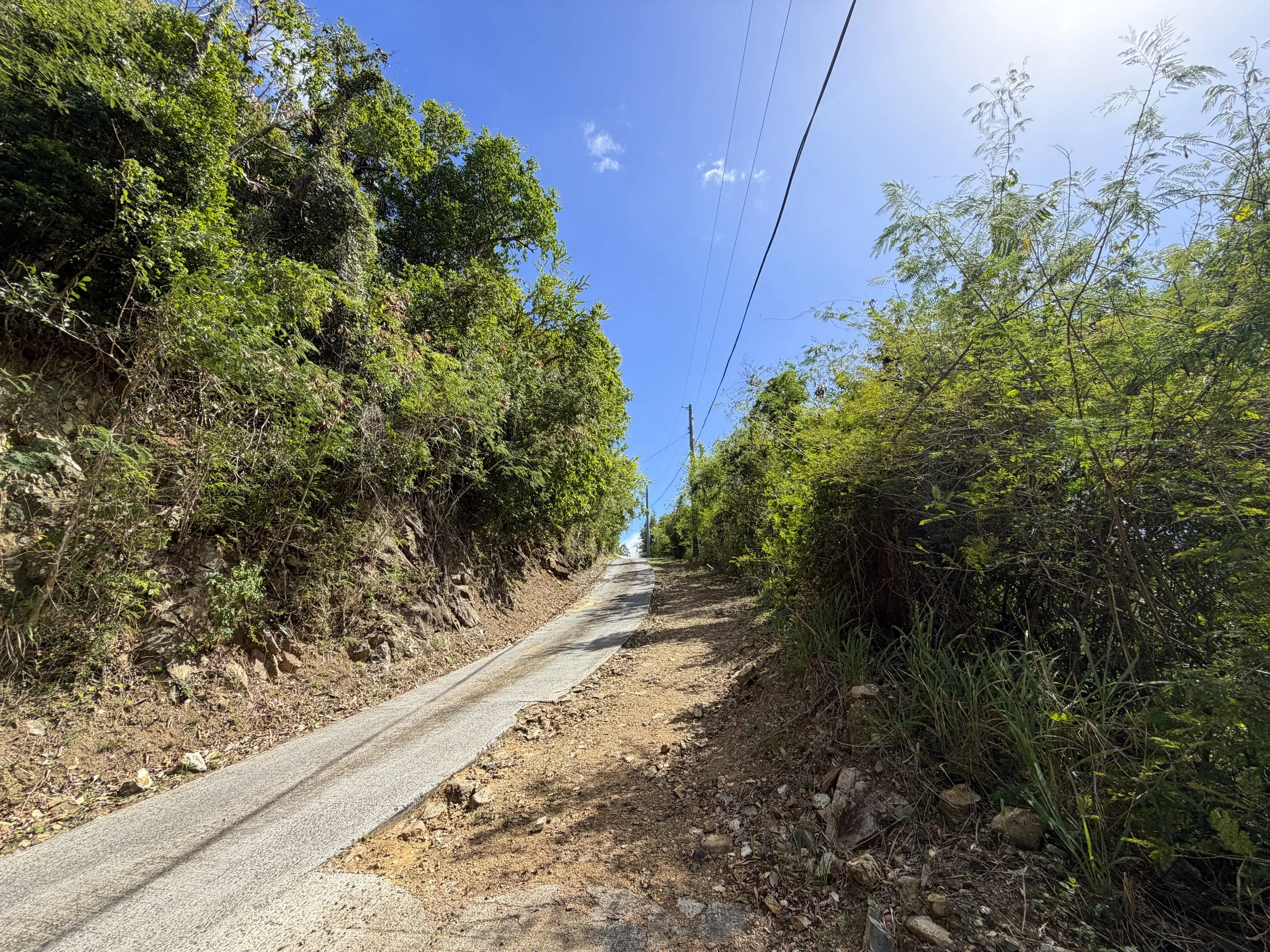 Great Sieben Trailhead Parking Virgin Islands National Park