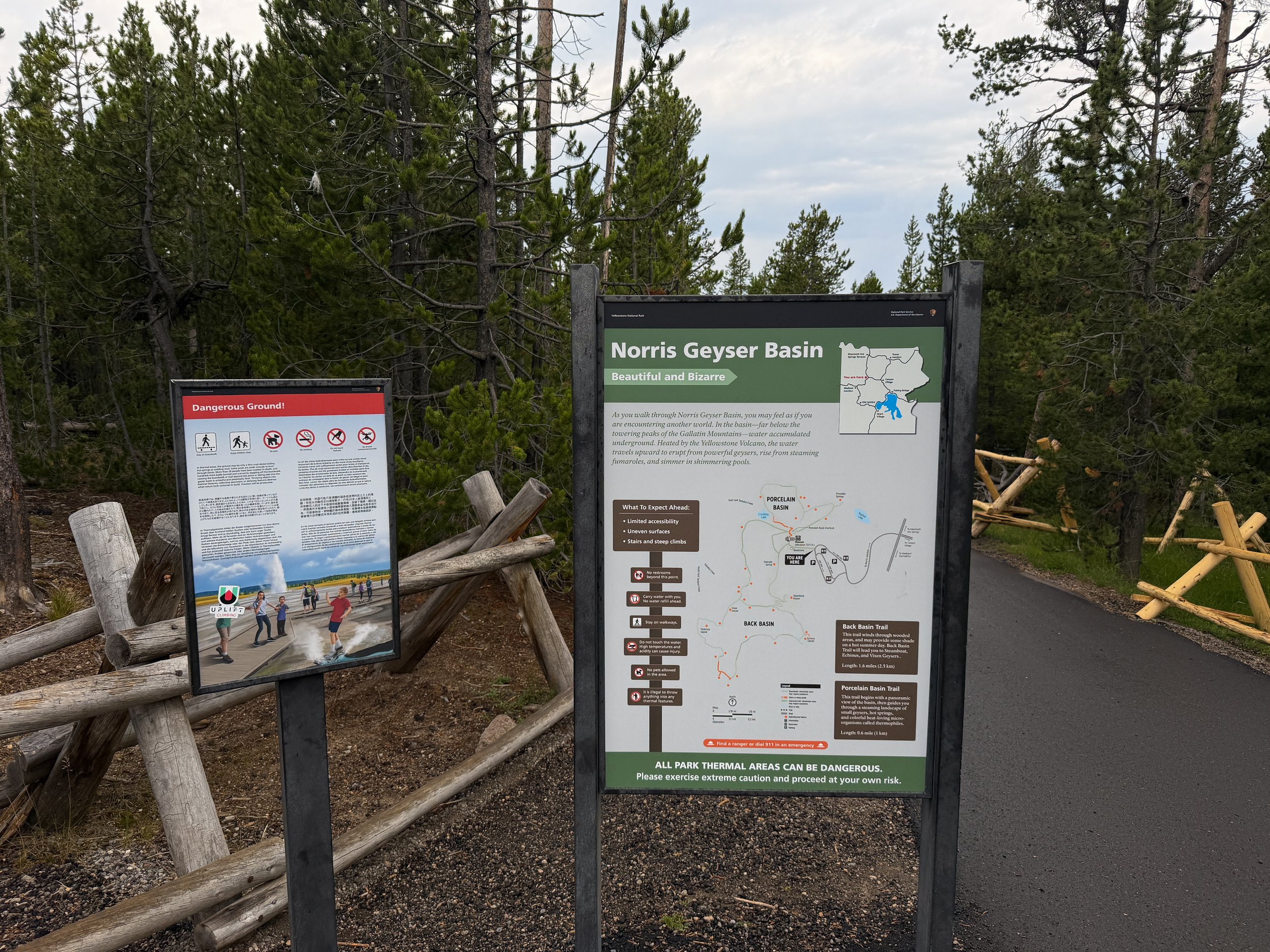Norris Geyser Basin Trailhead Yellowstone National Park Wyoming