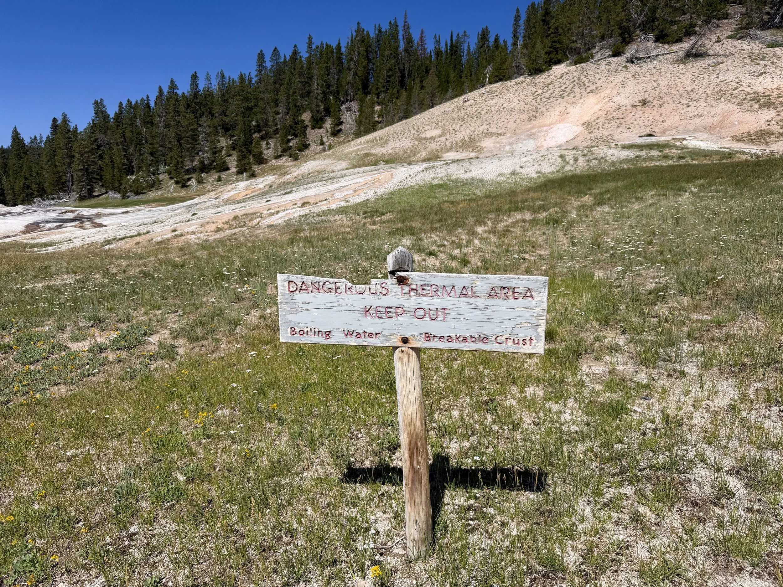 Lone Star Geyser Trail Yellowstone National Park Wyoming