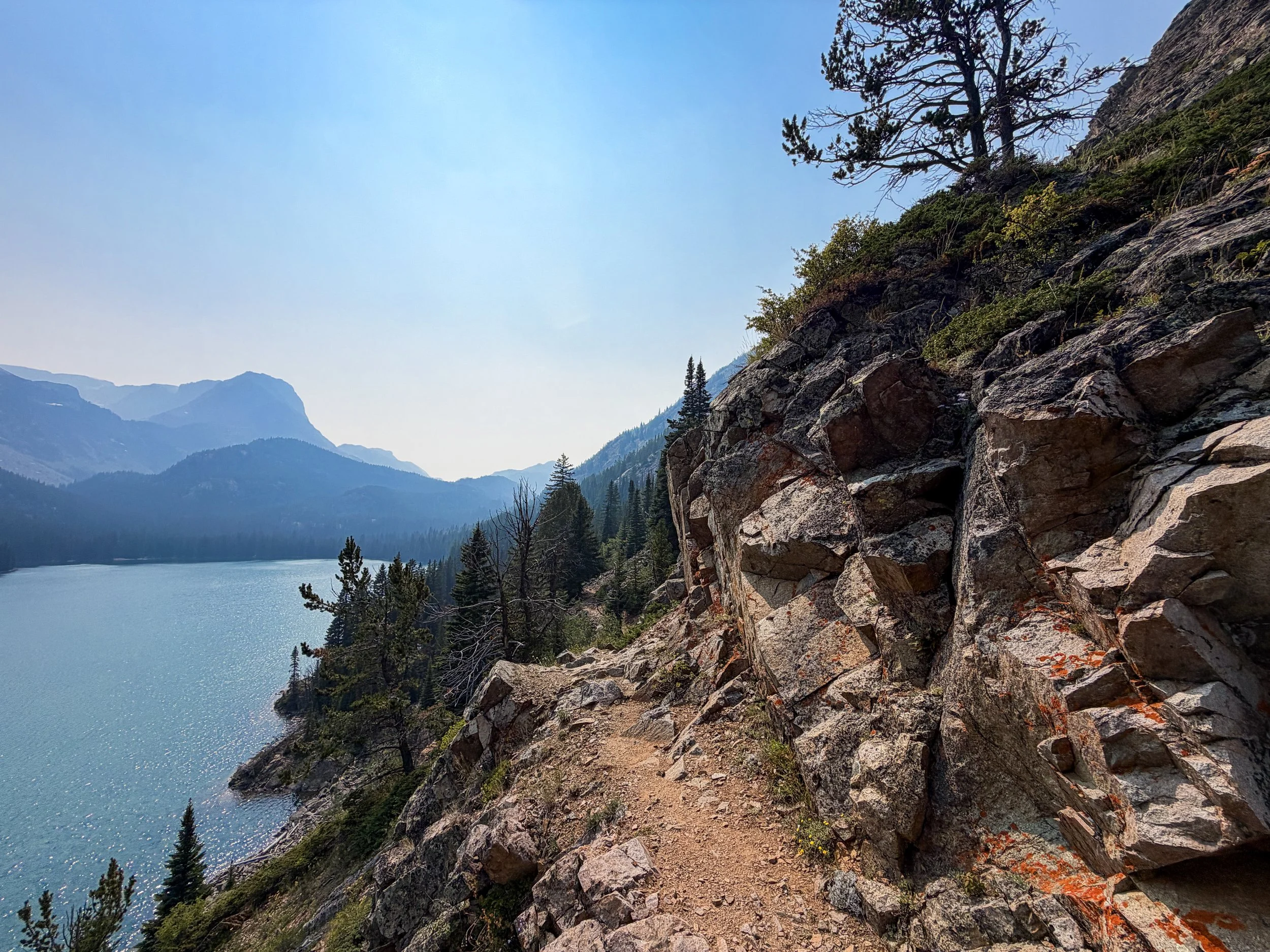 Rainbow Lake Beaten Path Trail Beartooth Mountains Montana