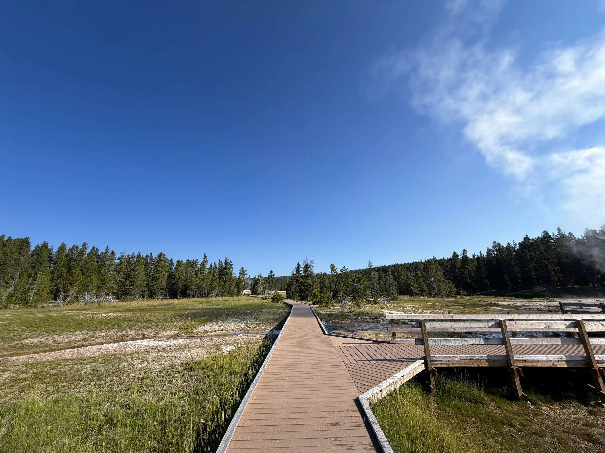 Upper Geyser Basin Trail Yellowstone National Park Wyoming