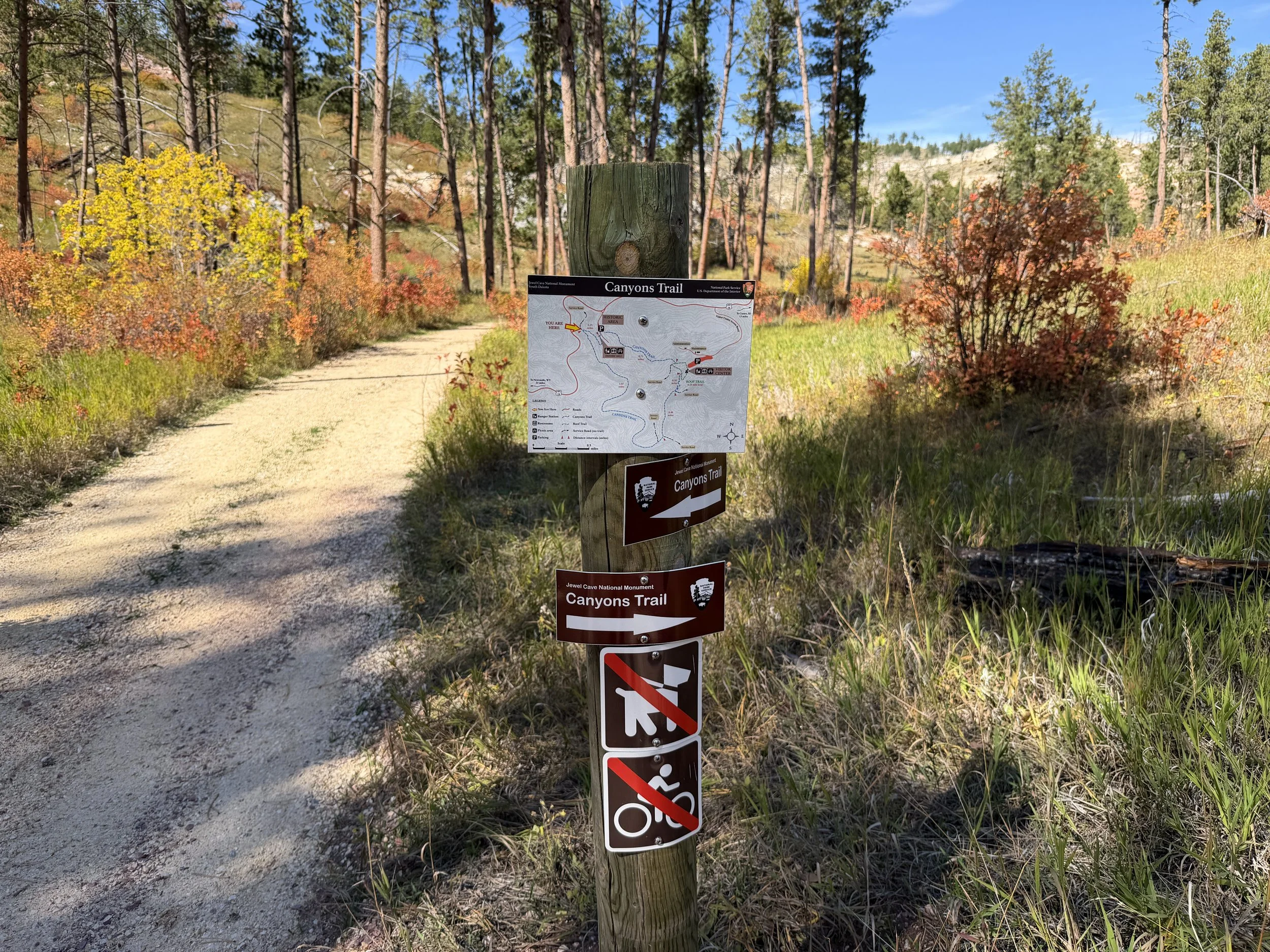 Canyons Trail Jewel Cave National Monument Black Hills South Dakota