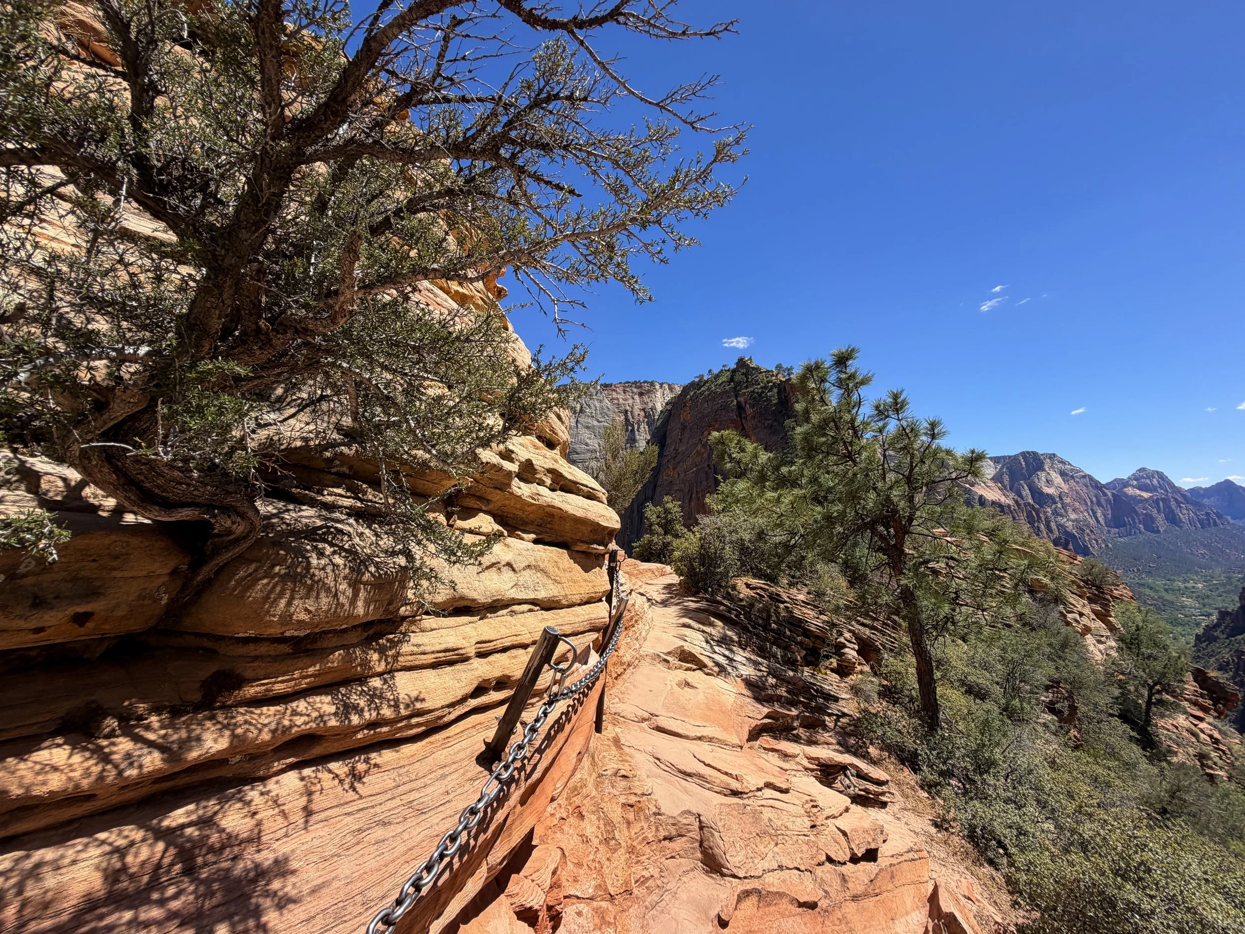 Angels Landing Trail Chains Zion National Park Utah