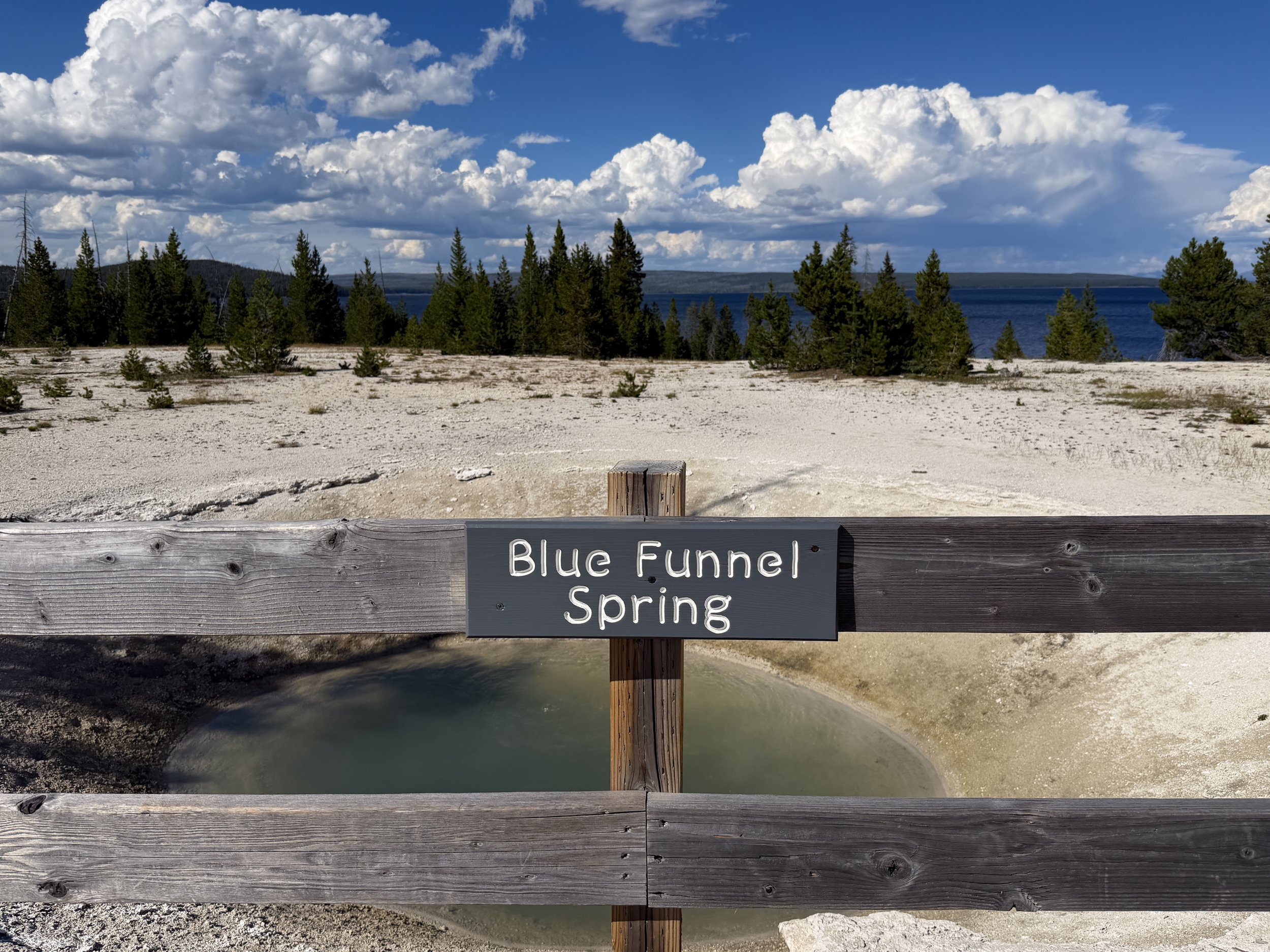 Blue Funnel Spring West Thumb Geyser Basin Trail Yellowstone National Park Wyoming