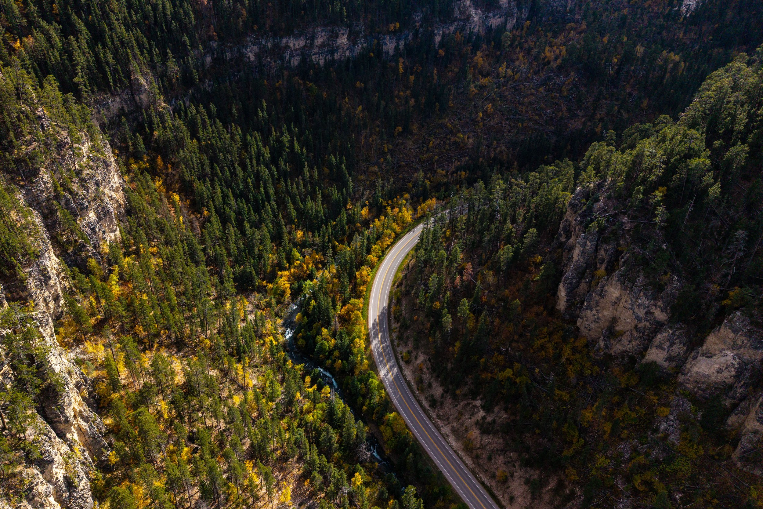 Fall Colors Spearfish Canyon Scenic Byway Black Hills South Dakota