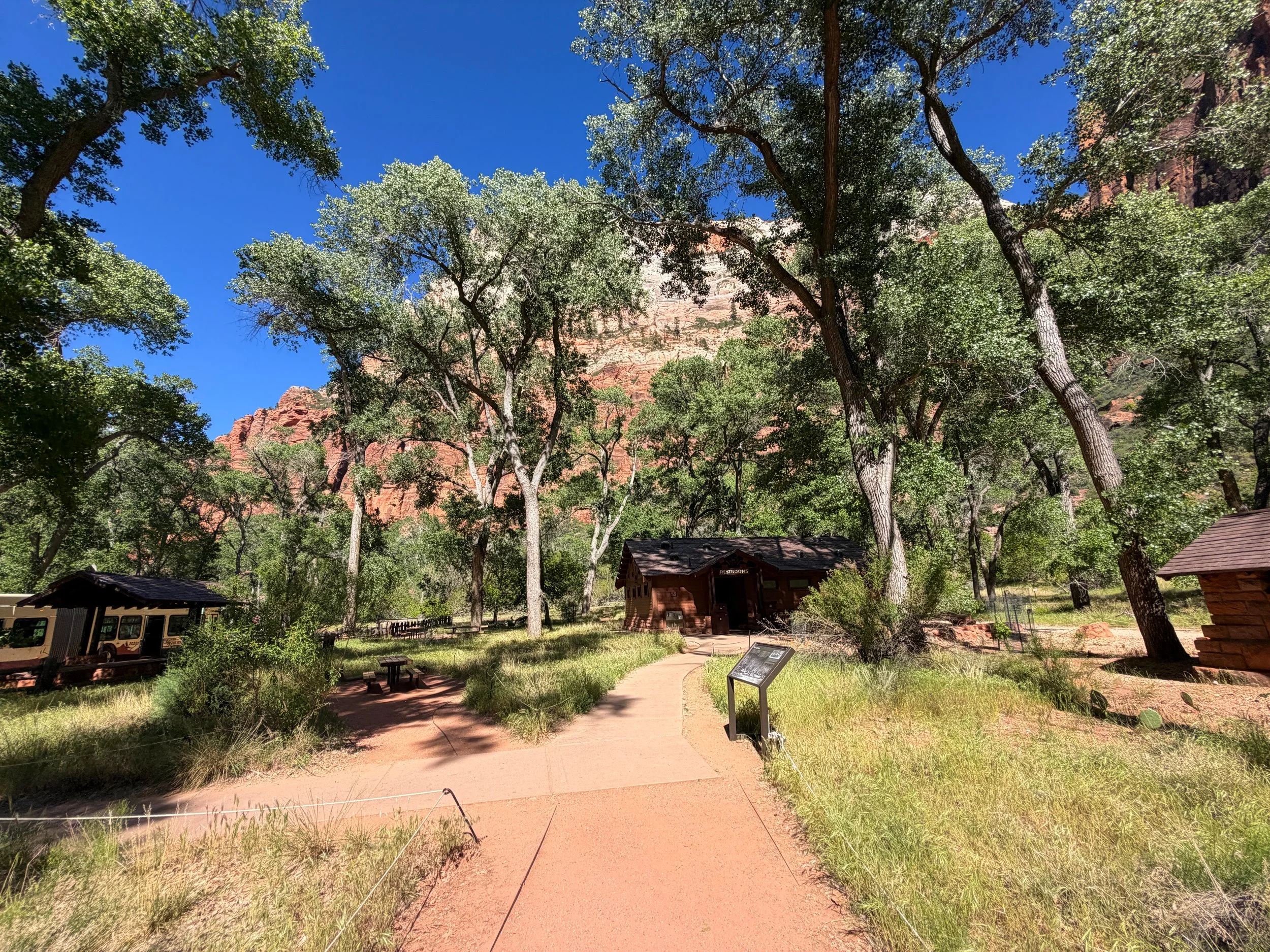 Grotto Trailhead Zion National Park Utah