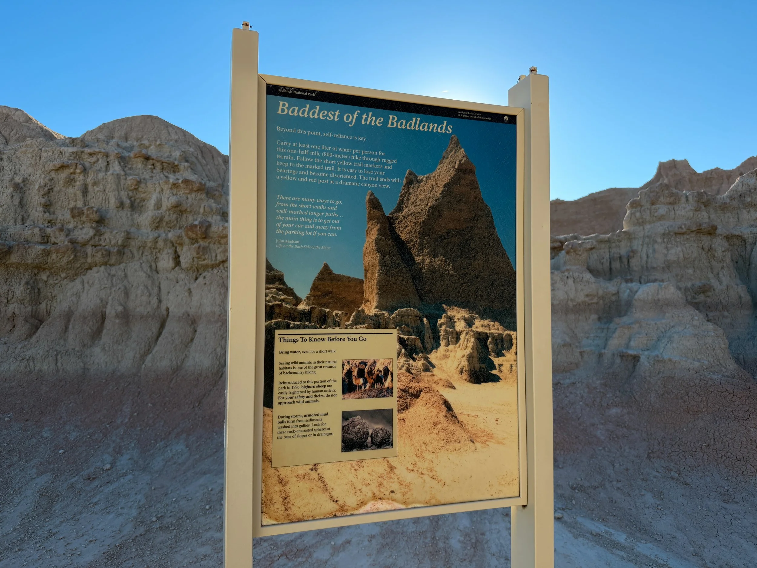 Door Trailhead Badlands National Park South Dakota