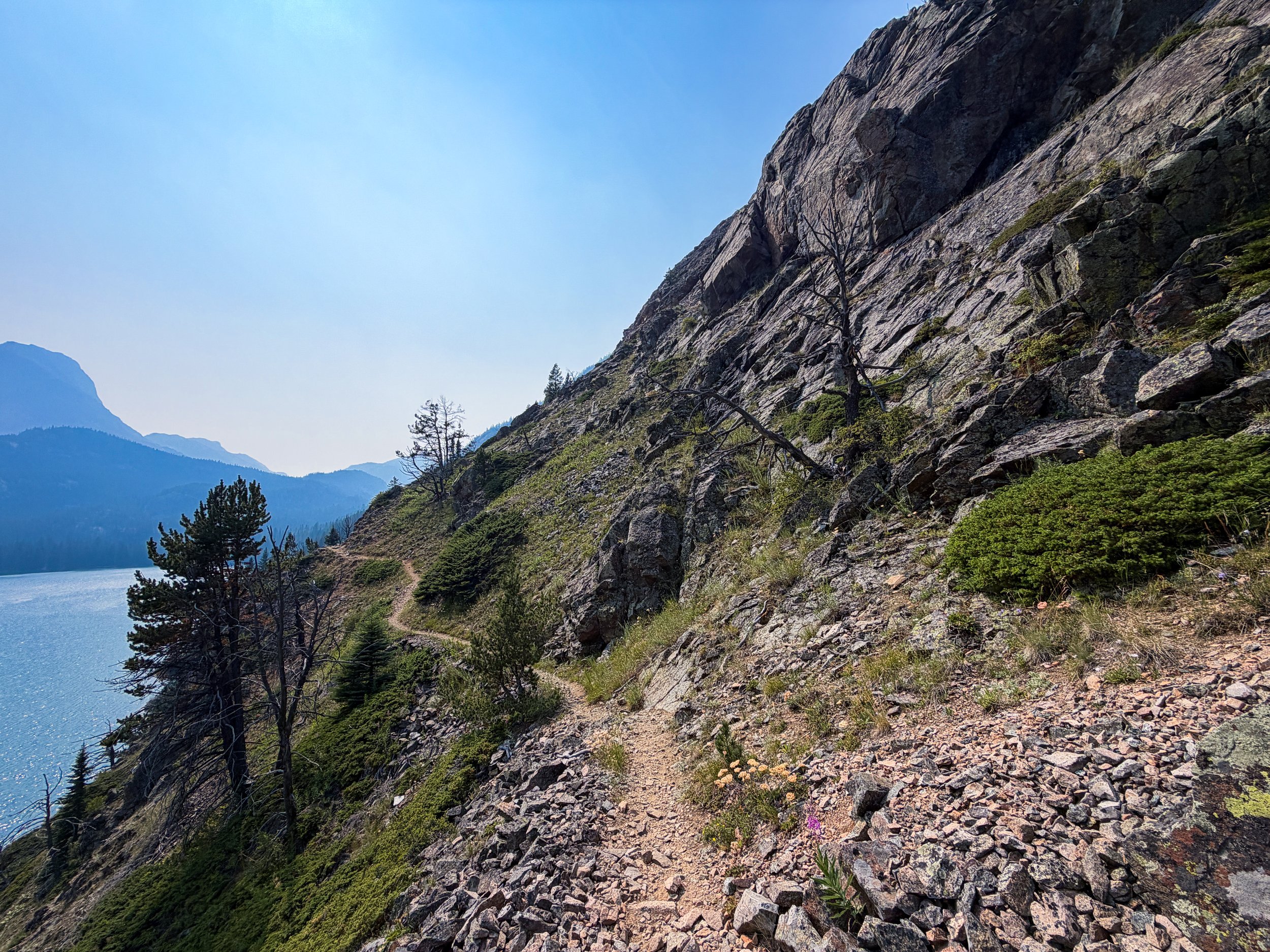 Rainbow Lake Beaten Path Trail Beartooth Mountains Montana