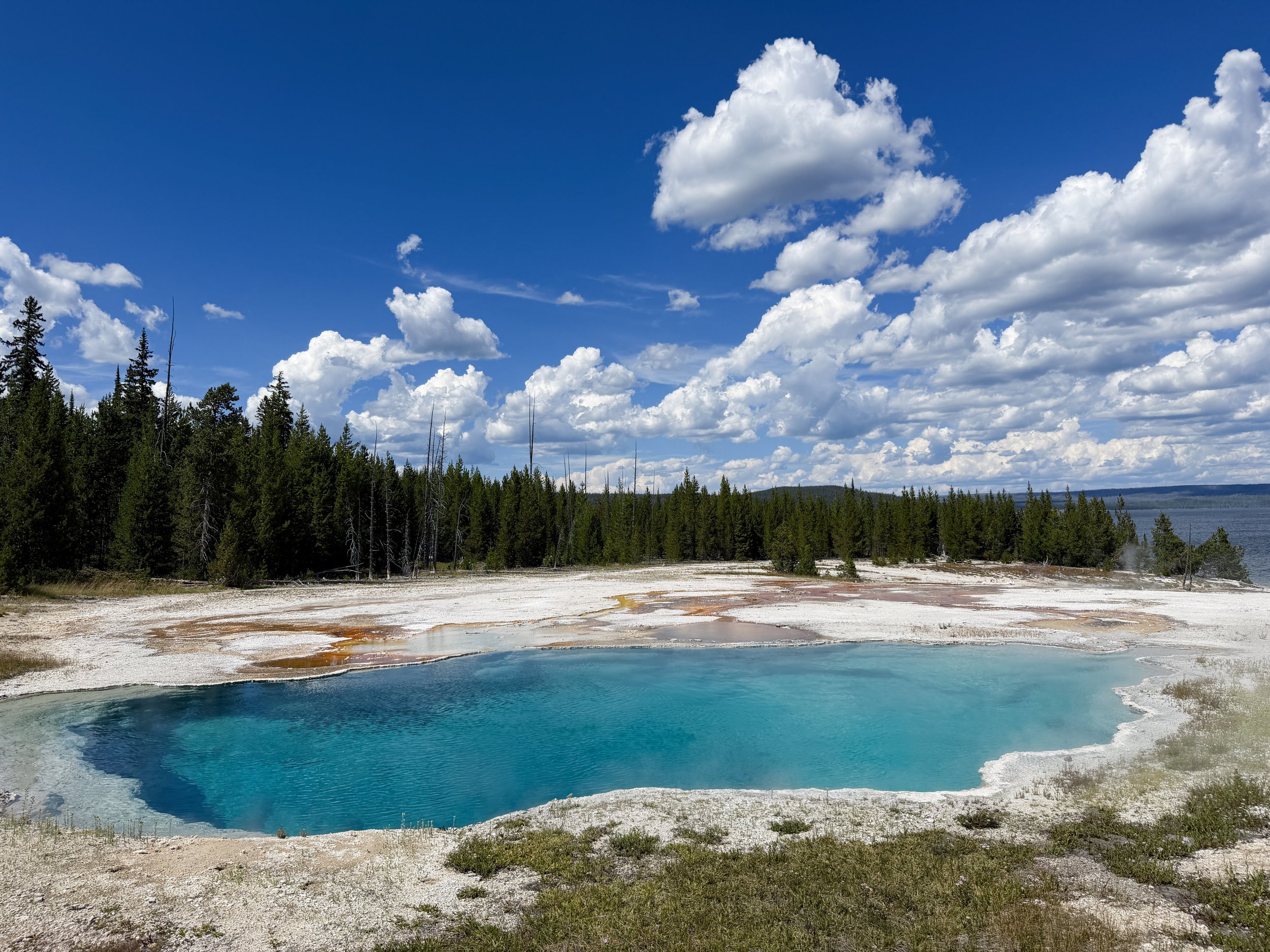 Abyss Pool West Thumb Geyser Basin Trail Yellowstone National Park Wyoming
