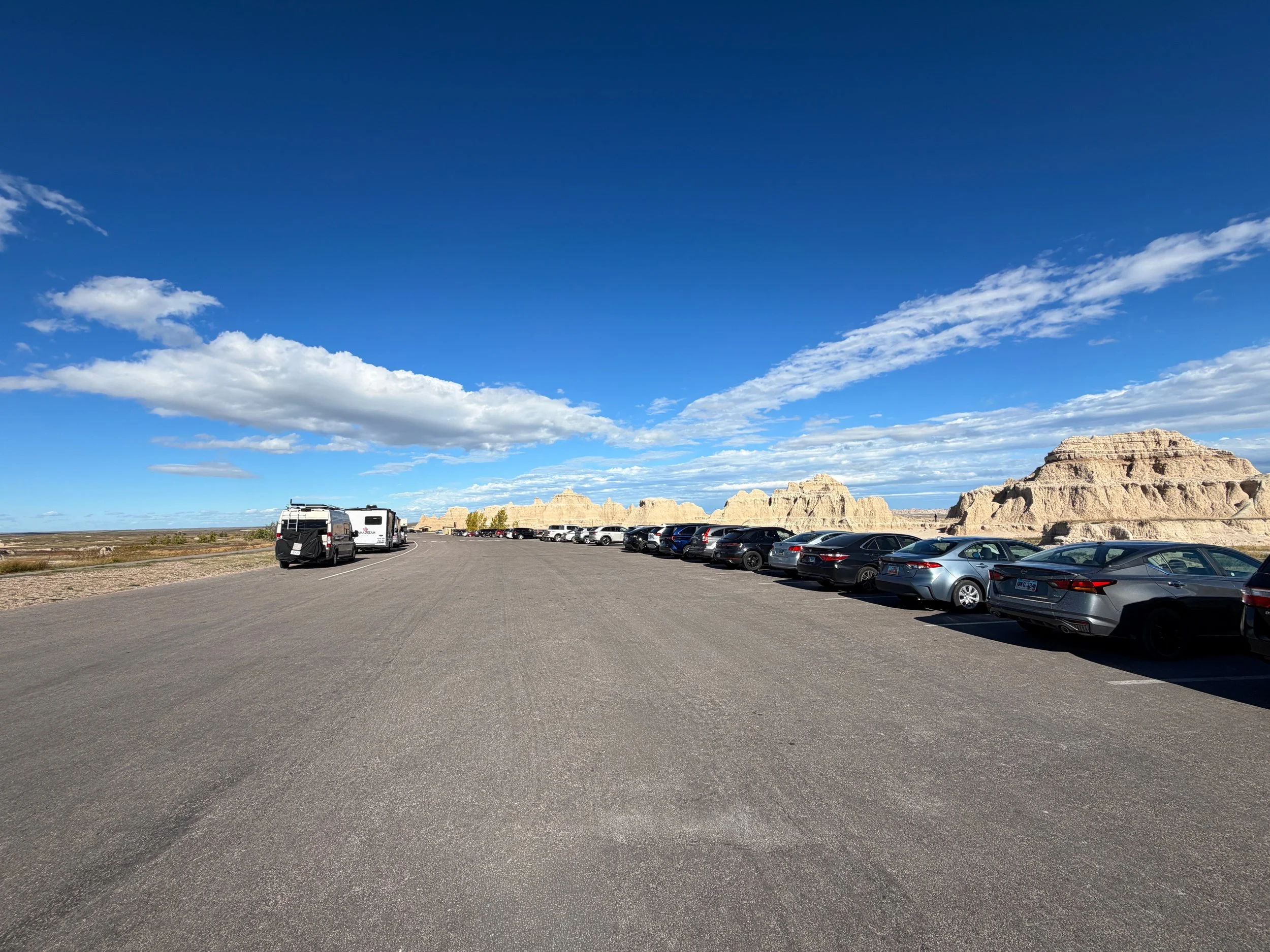 Window Trailhead Parking Badlands National Park South Dakota