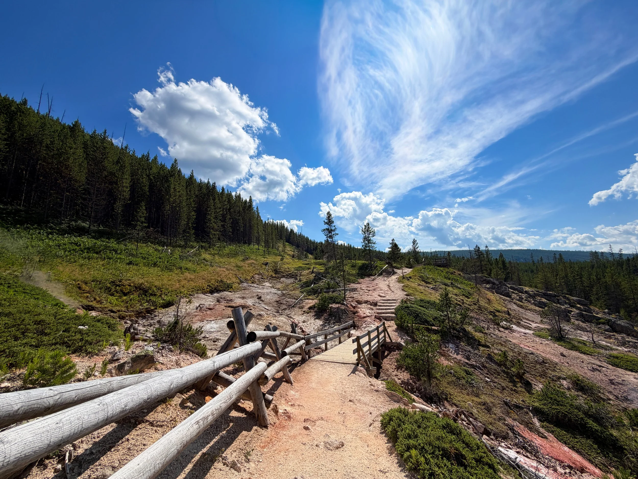 Artists Paintpots Hike Yellowstone National Park Wyoming