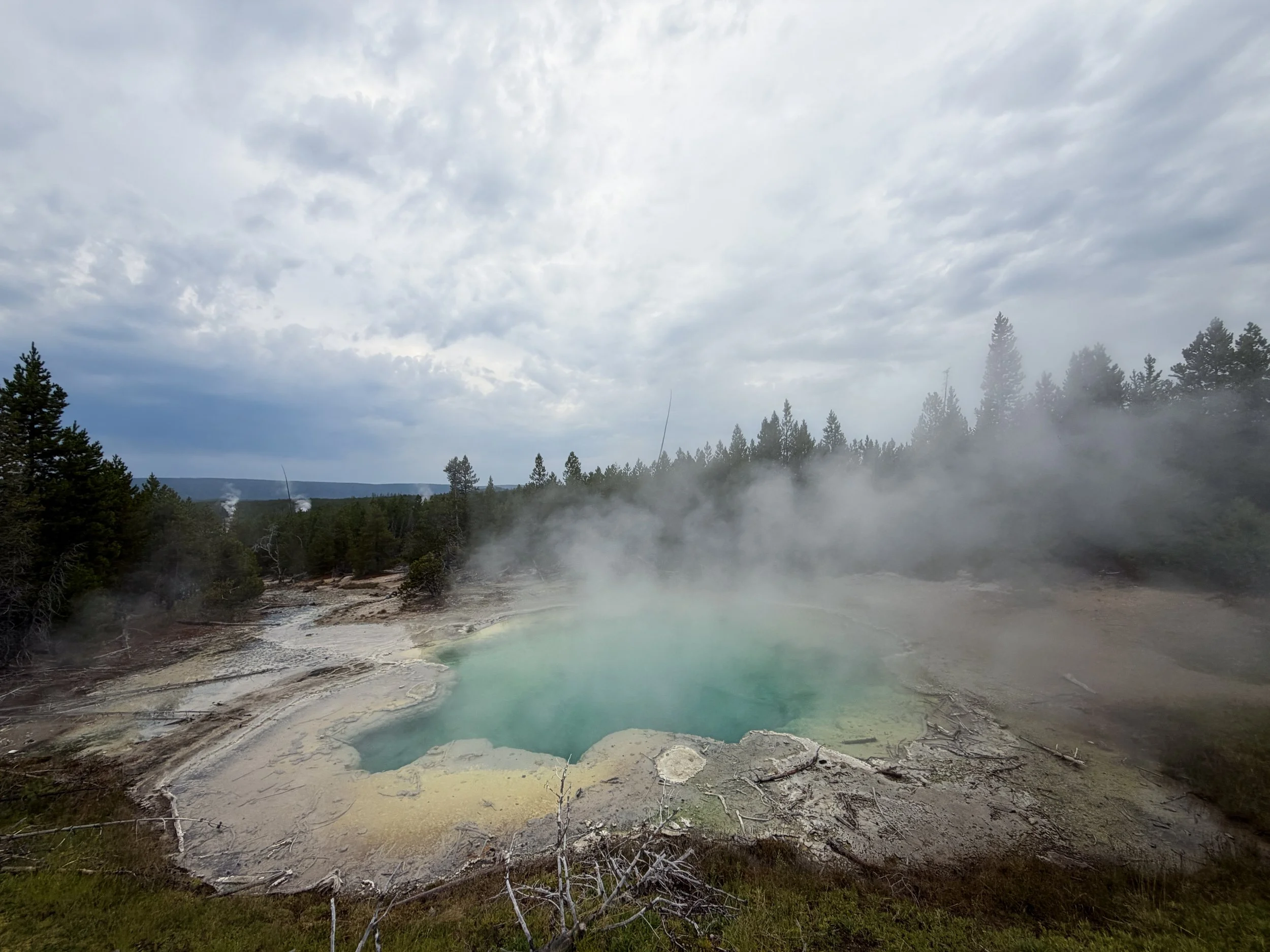 Emerald Spring Norris Geyser Basin Trail Yellowstone National Park Wyoming