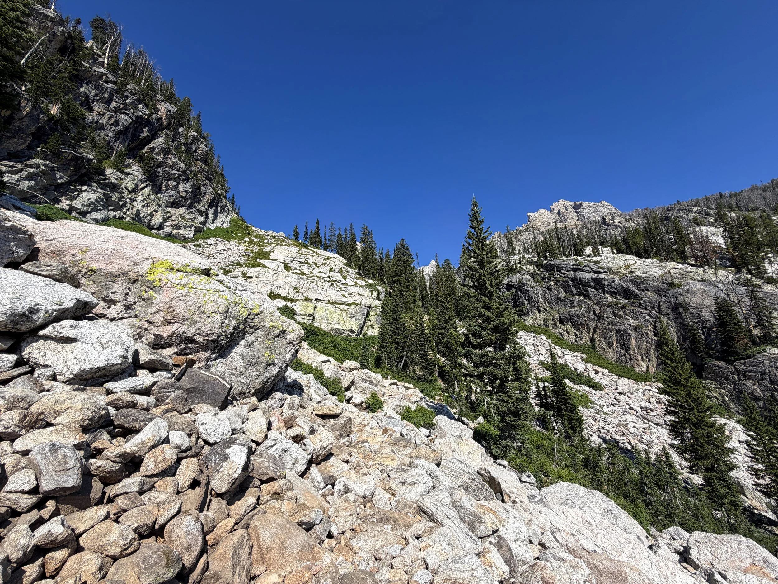 Delta Lake Trail Scramble Grand Teton National Park Wyoming