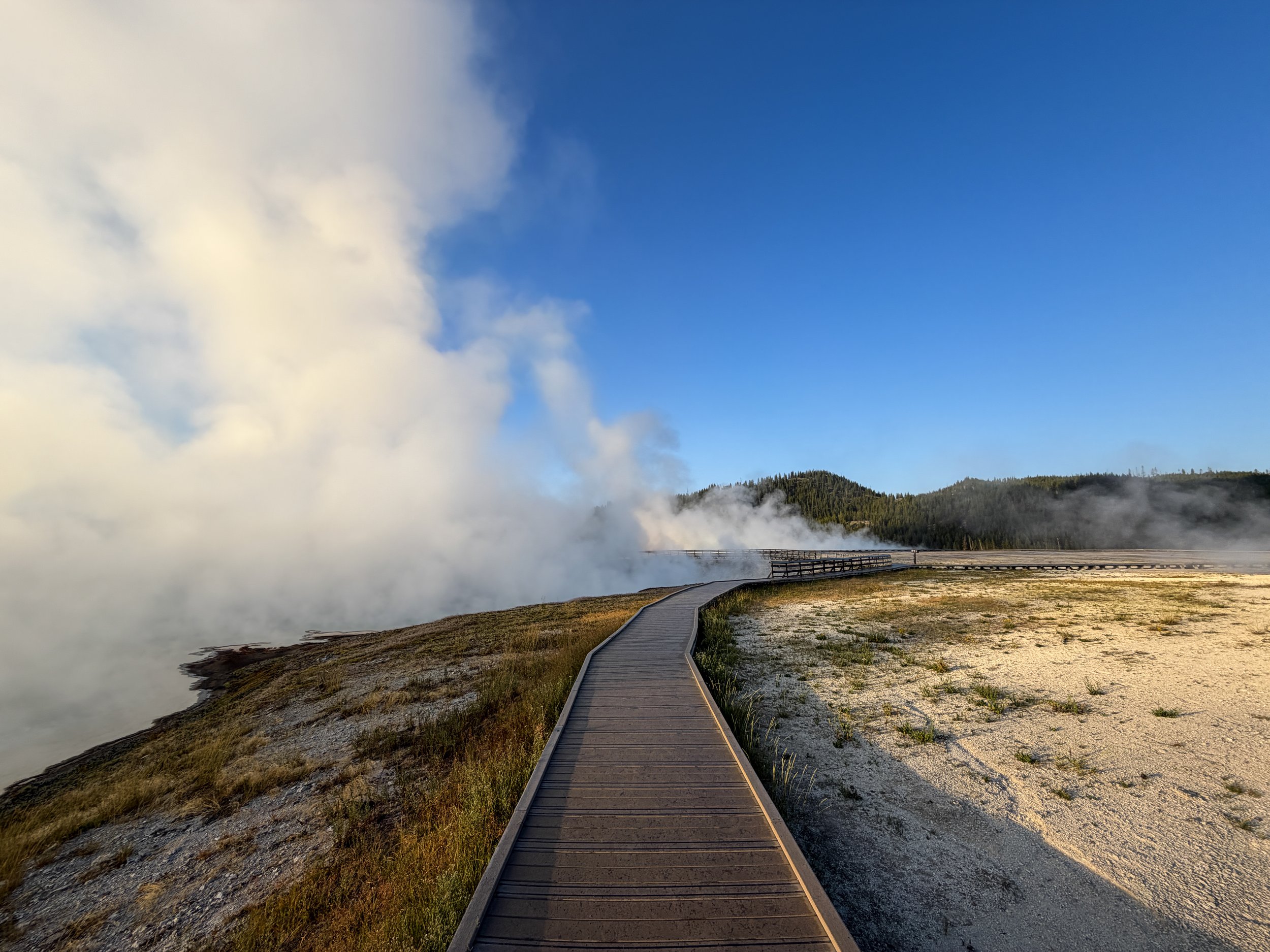 Midway Geyser Basin Trail Yellowstone National Park Wyoming