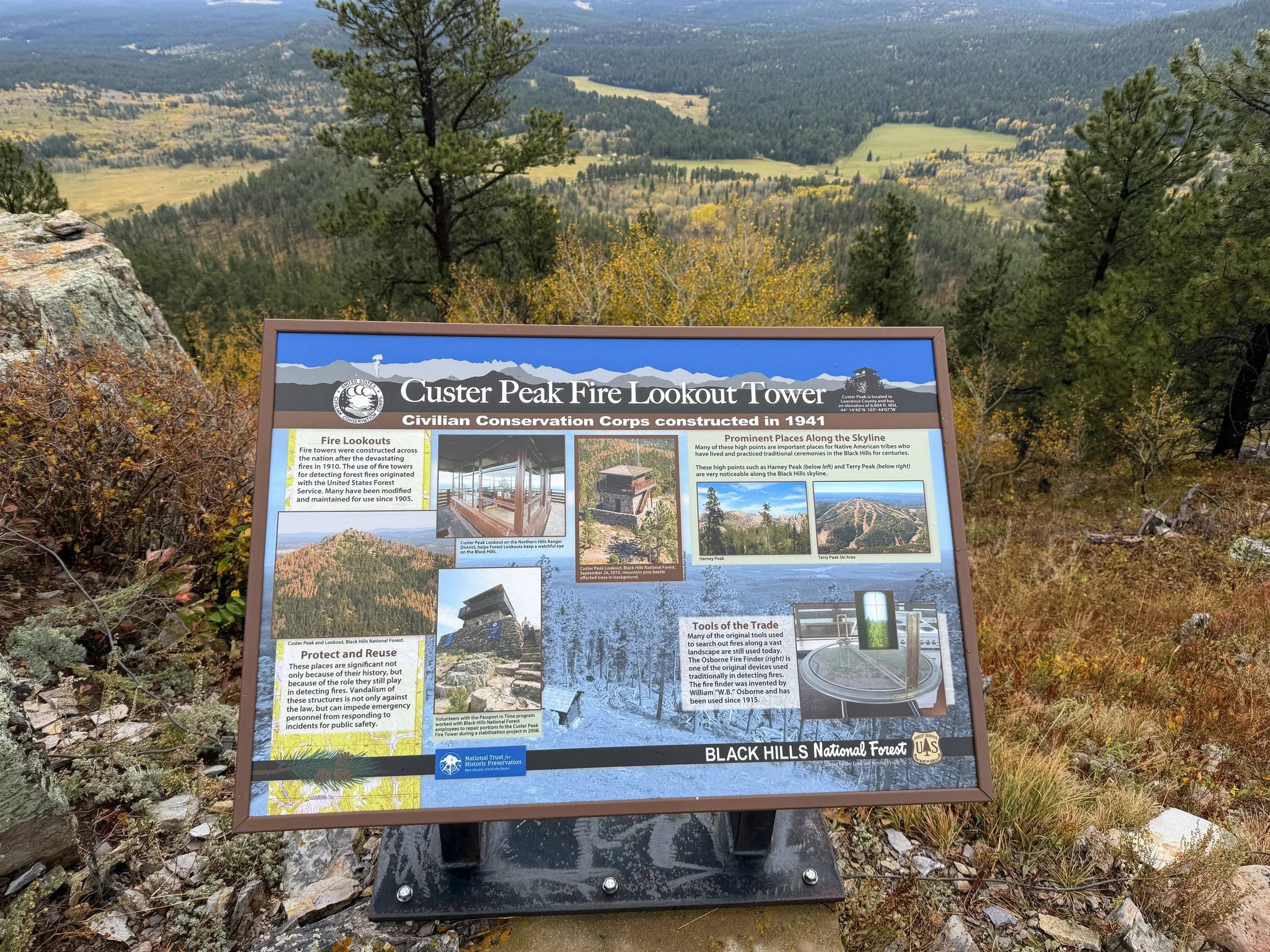 Custer Peak Fire Lookout Black Hills South Dakota