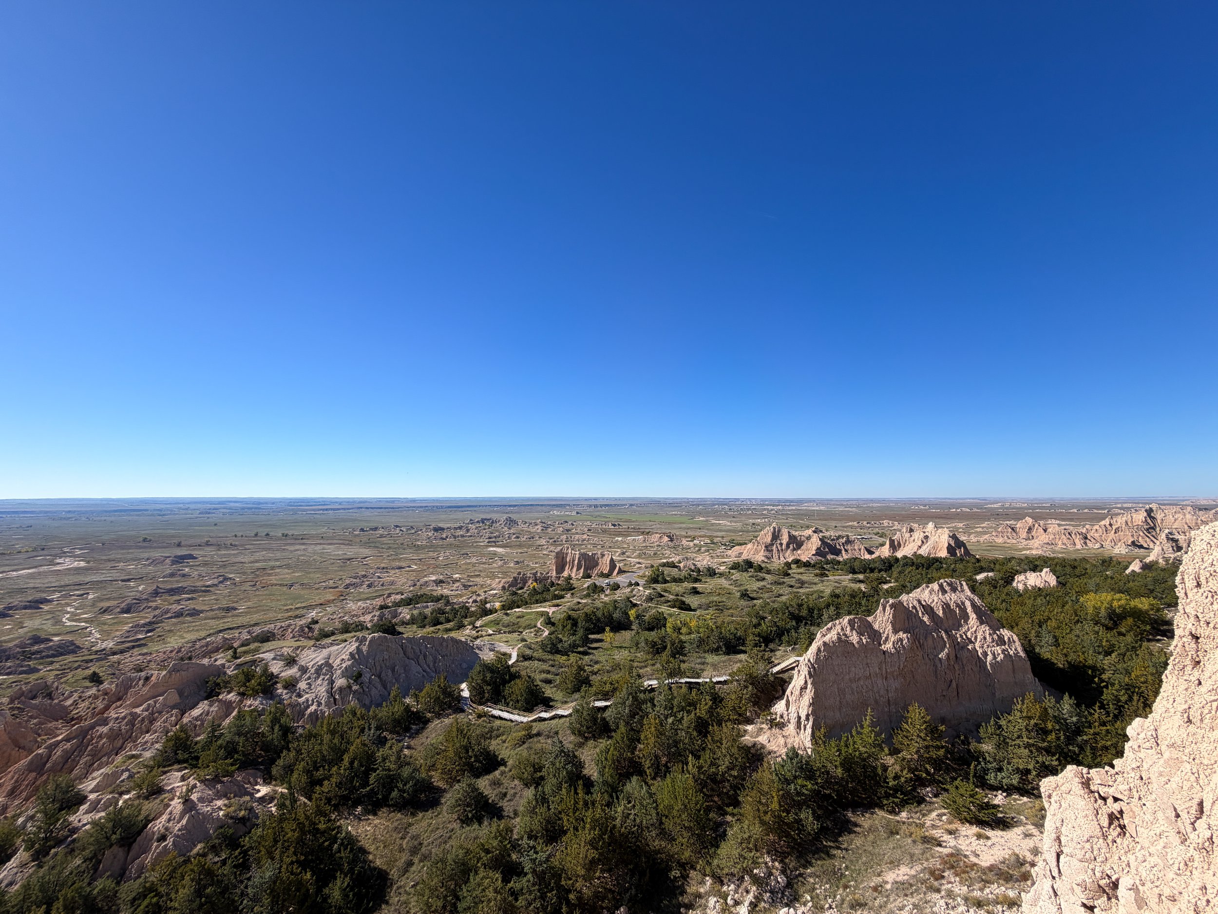 Notch Trail Overlook Badlands National Park South Dakota